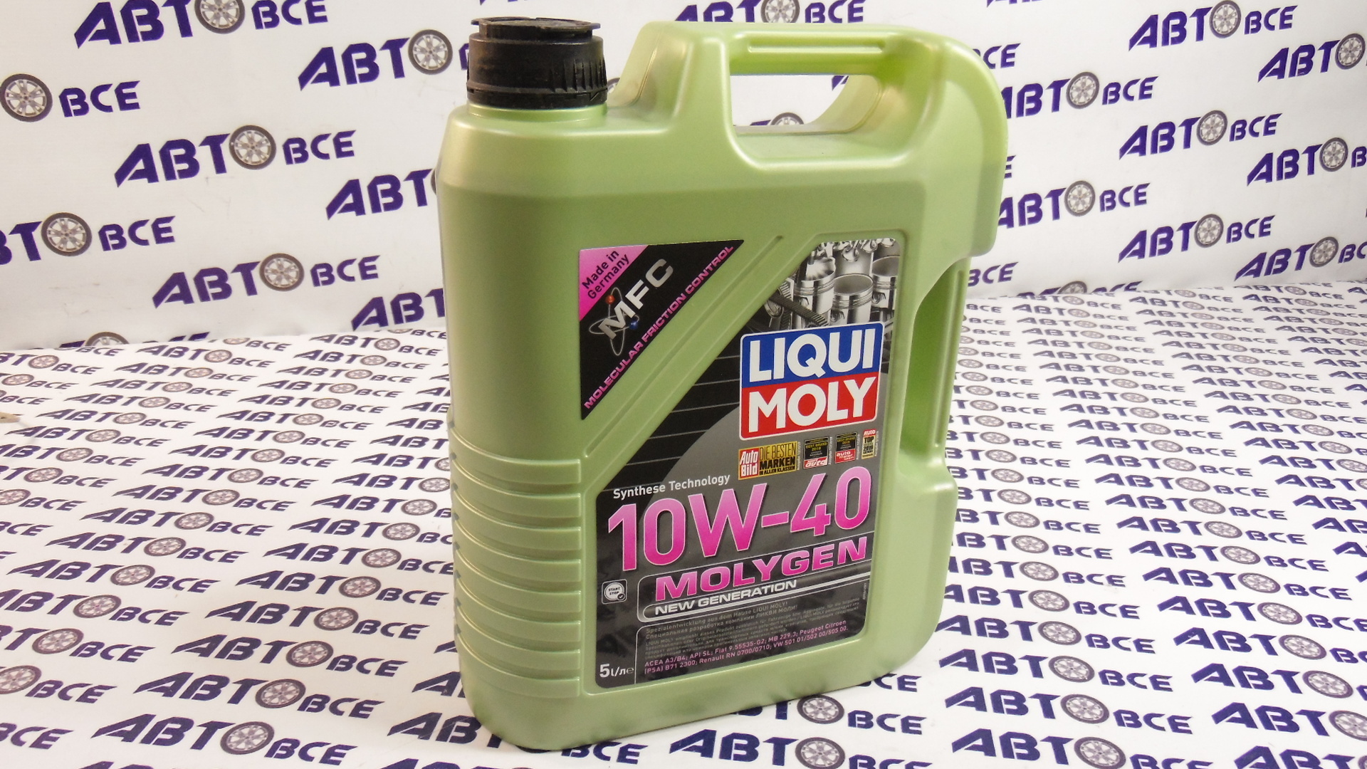 Масло моторное 10W40 (полусинтетическое) SL/CF MOLYGEN 5л LIQUI MOLY
