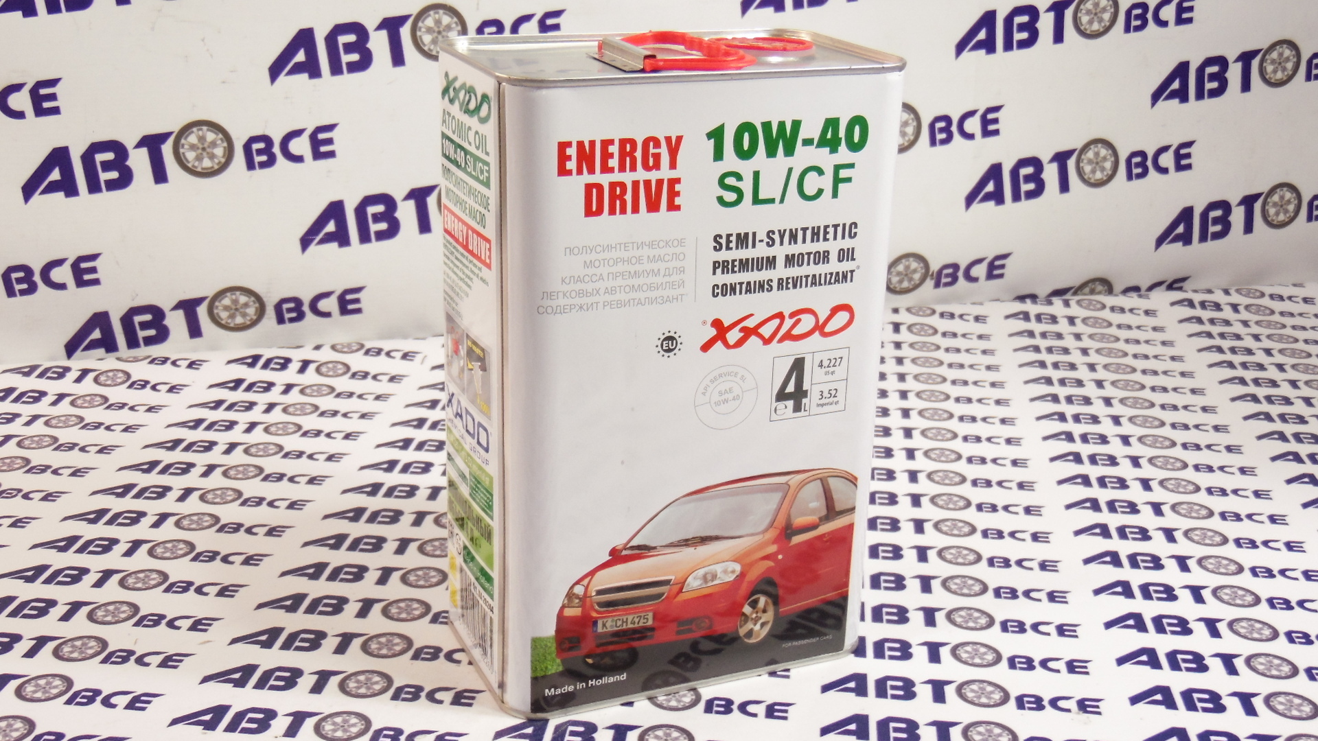 Масло моторное 10W40 (полусинтетическое) SL/CF ENERGY DRIVE 4л  XADO