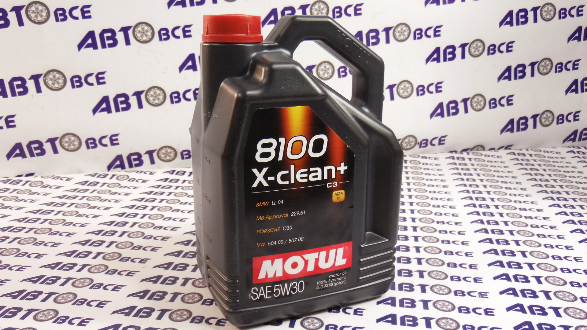Масло моторное 5W30 (синтетическое) SN X-CLEAN + 8100 5л MOTUL