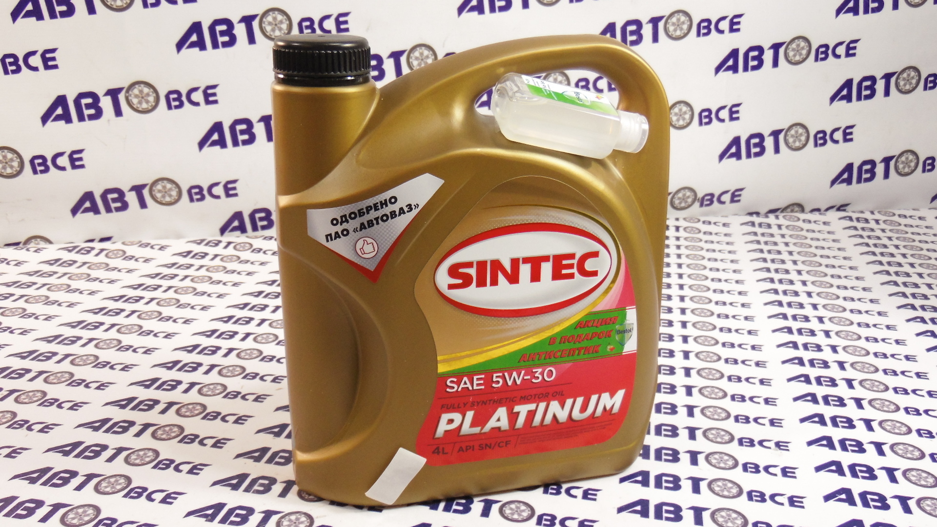 Масло моторное 5W30 (синтетическое) SN/CF PLATINUM 4л SINTEC