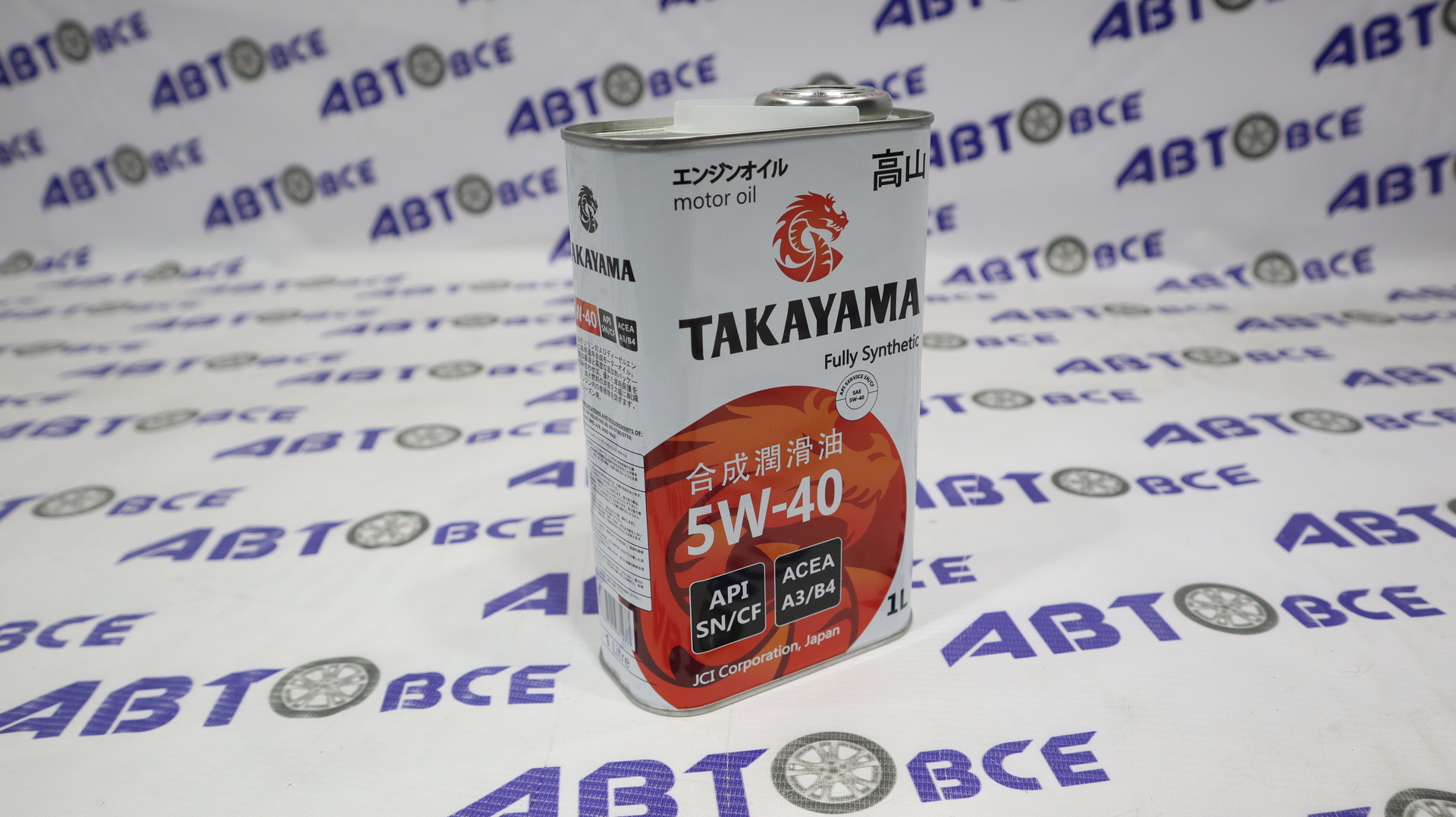 Масло моторное 5W40 (синтетическое) SN 1л (метал) TAKAYAMA