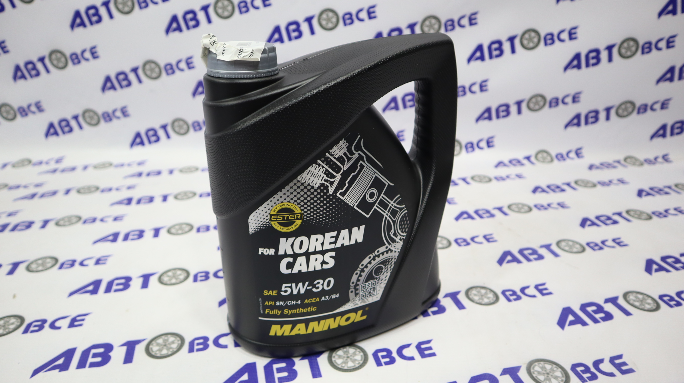Масло моторное 5W30 (синтетическое) SN/CH-4 A3/B4 for Korean Cars (аналог Hyundai Turbo Syn) 4л MANNOL