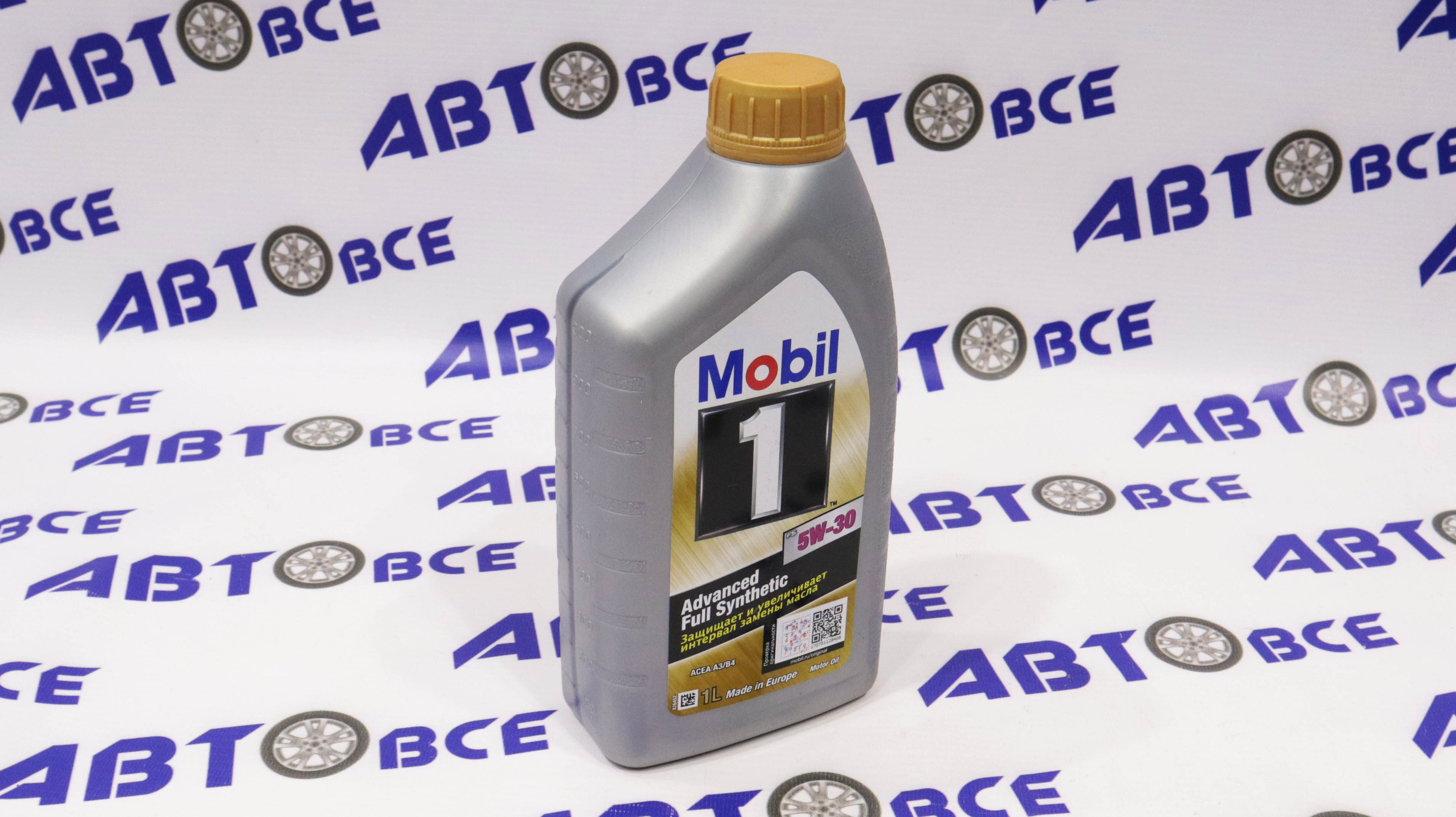 Масло моторное 5W30 (полусинтетическое) ACEA A3/B4 1л MOBIL