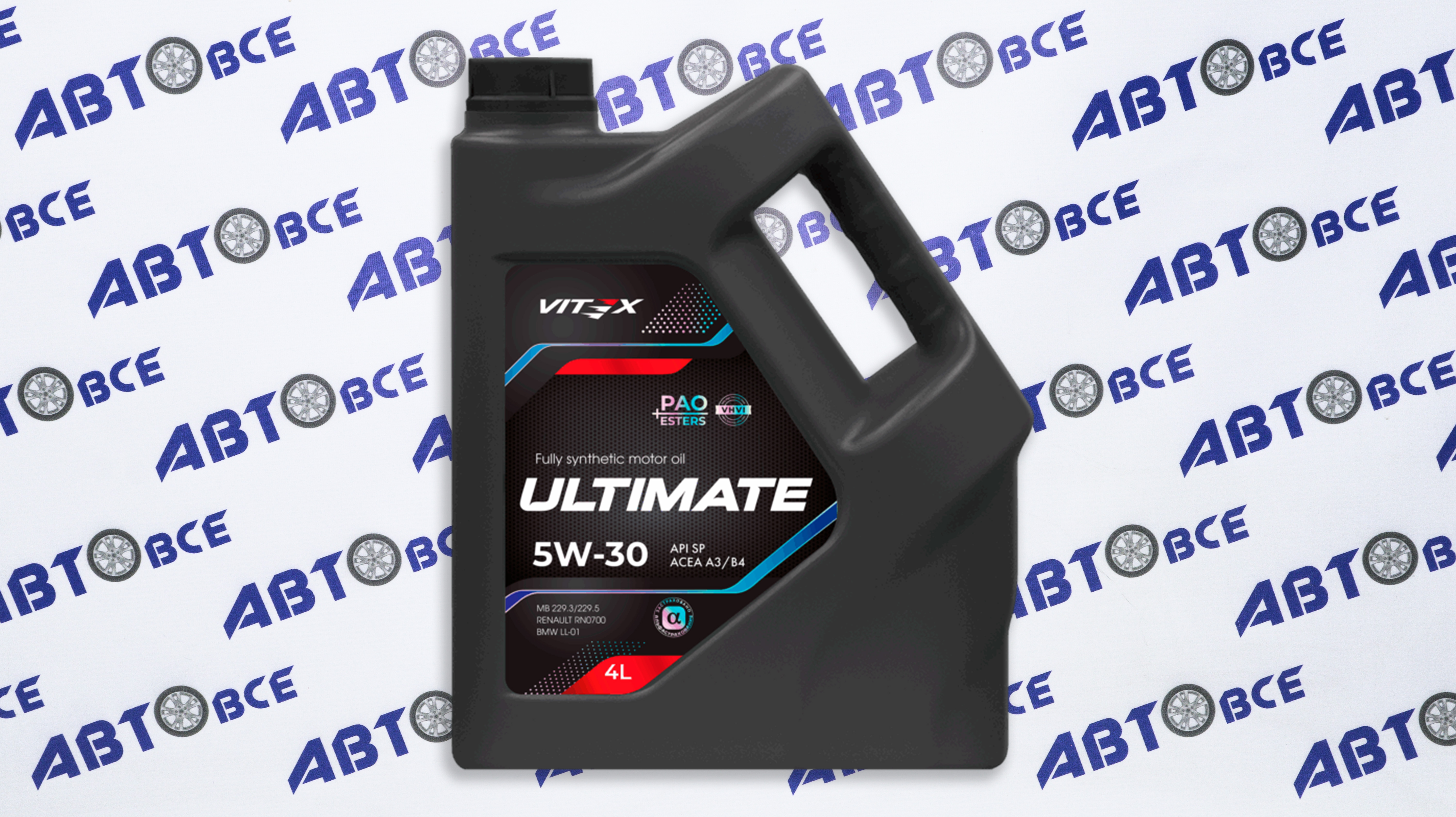 Масло моторное 5W30 (синтетическое) API SP ACEA A3/B4 Ultimate 4л VITEX