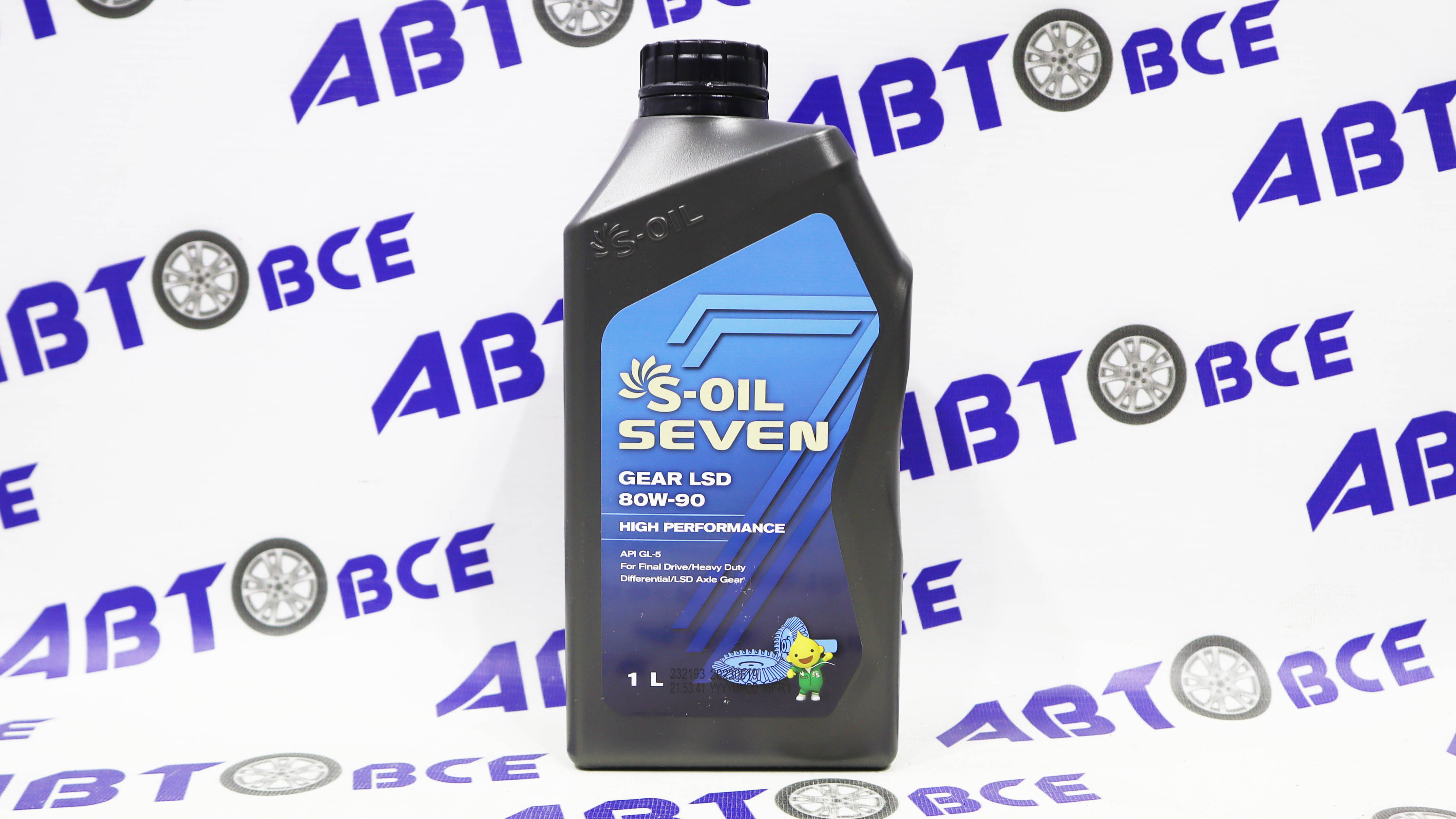 Масло трансмиссионное 80W90 GL-5 S-OIL 7 GEAR LSD 1л S-OIL