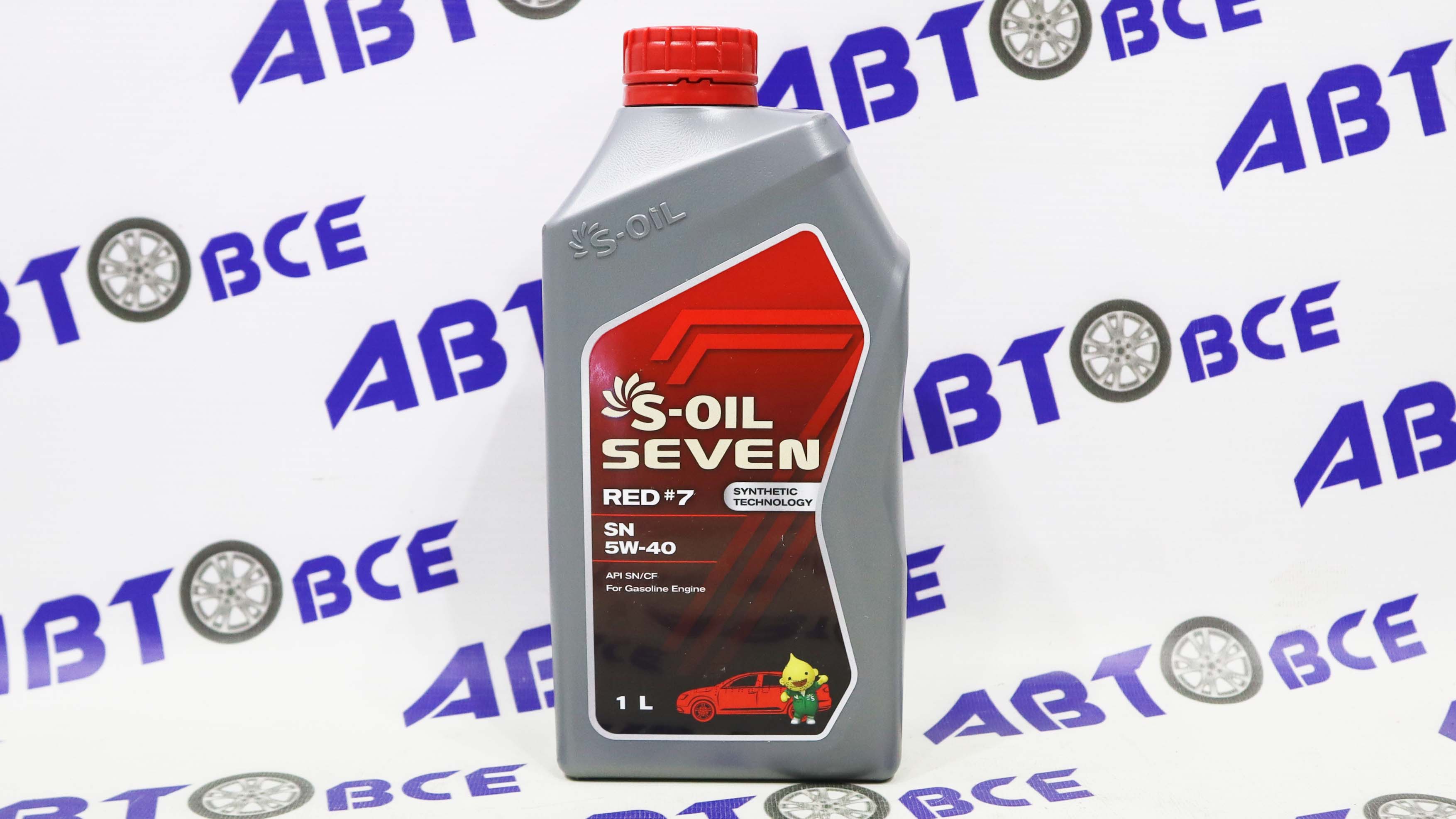 Масло моторное 5W40 (синтетическое) SN/CF S-OIL 7 RED#7 1л S-OIL