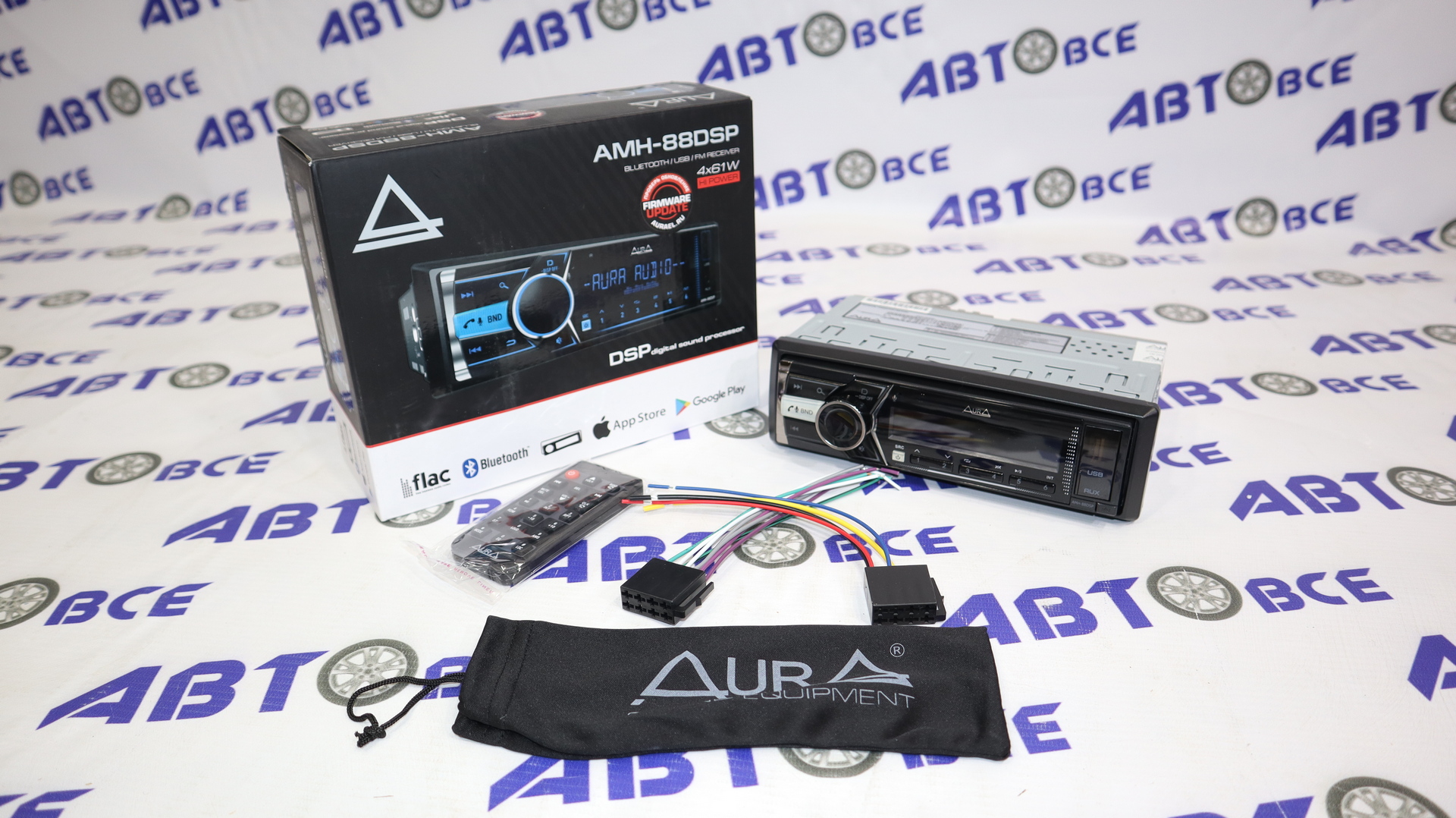 Автомагнитола с DSP процессором AMH-88DSP USB/BT(4x61) AURA