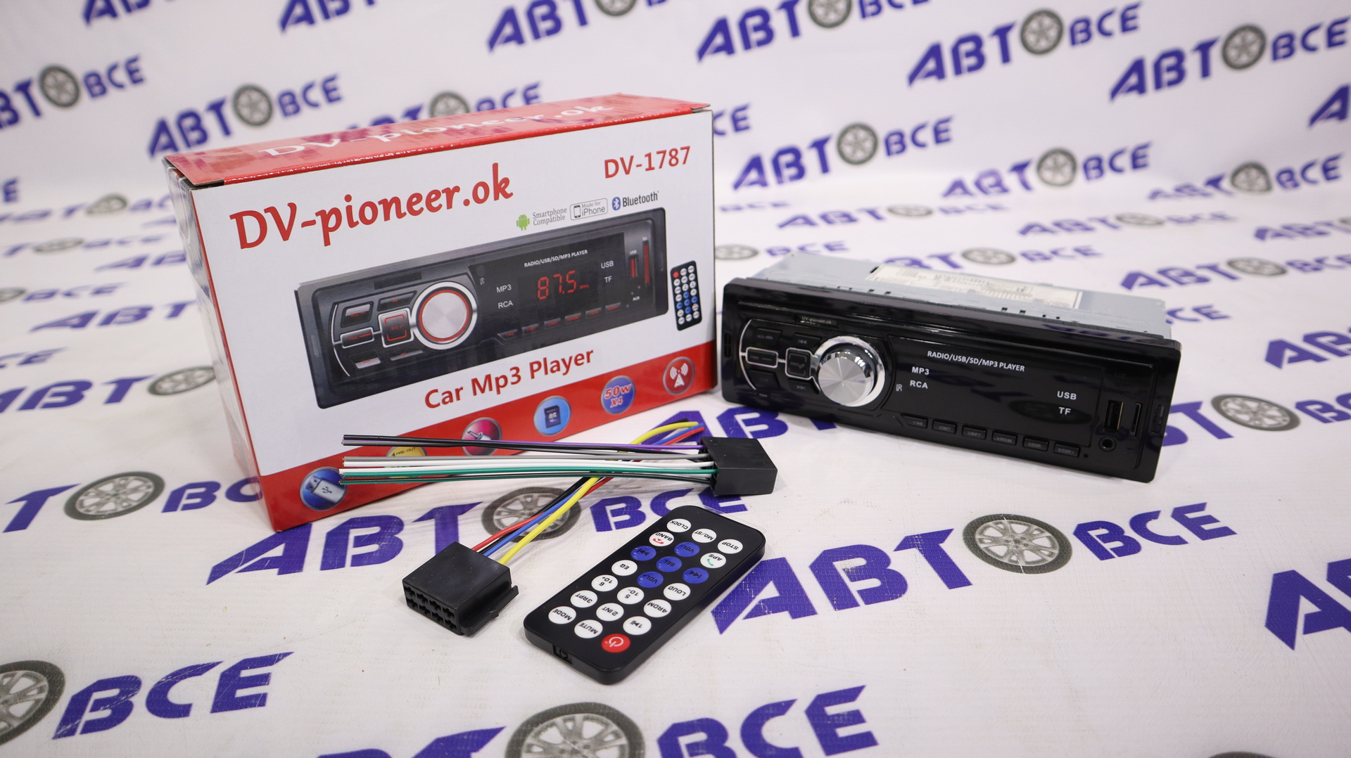 Автомагнитола DV-1787 Bluetooth (Аналог) PIONEER-OK