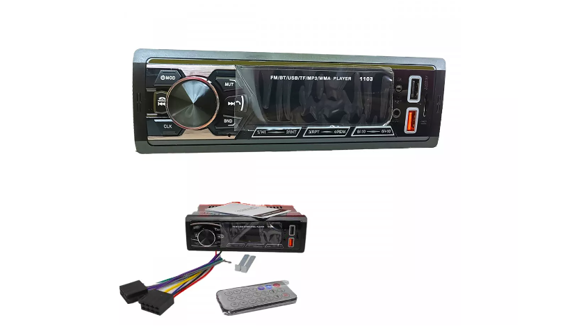 Автомагнитола (магнитофон) 1din  (USB/BT/SD/FM/AUX/MP3) DV-1103 (Аналог) PIONEER-OK