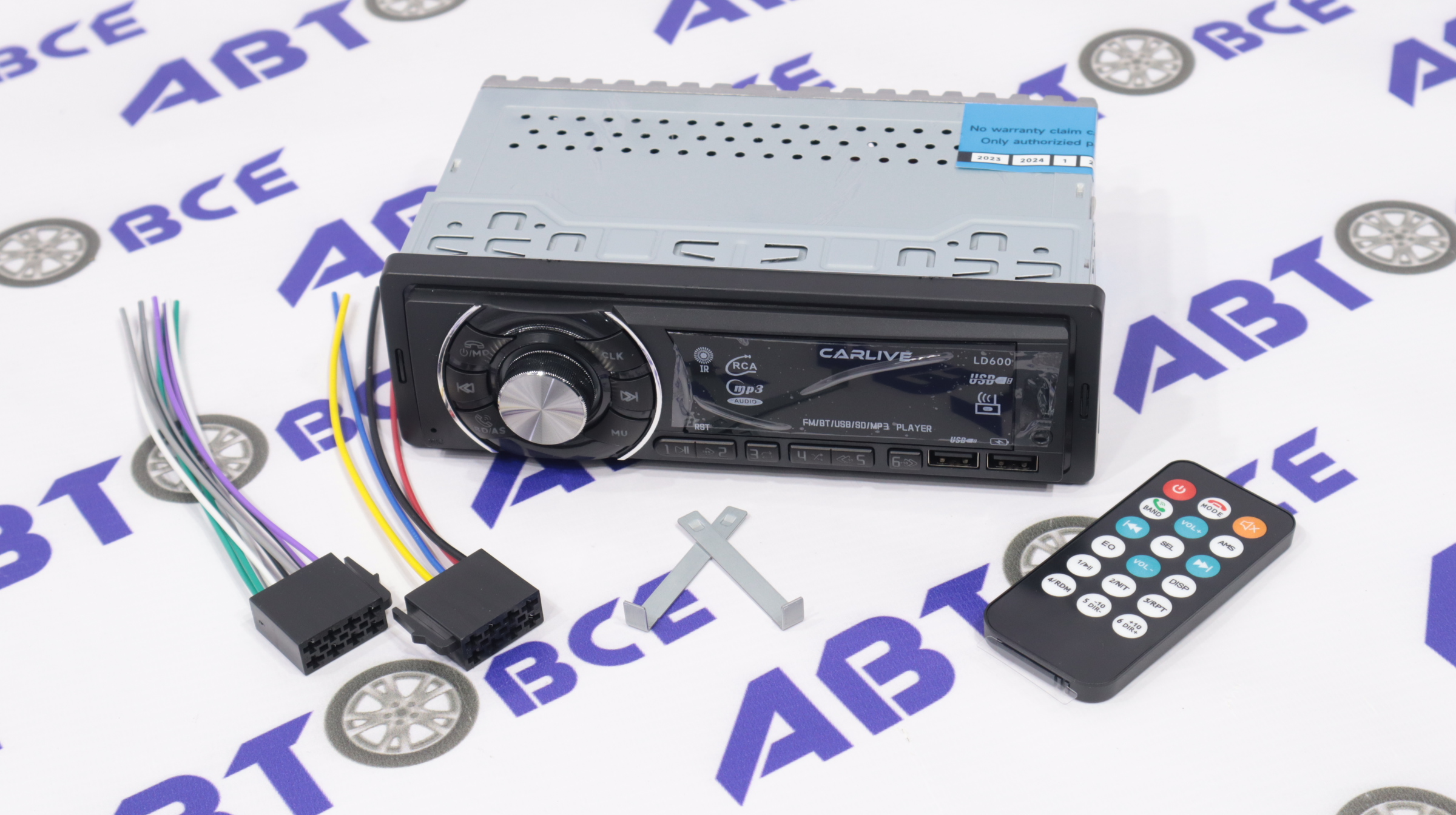 Автомагнитола (магнитофон) 1din (USB/BT/SD/FM/AUX/MP3) LD600 CARLIVE