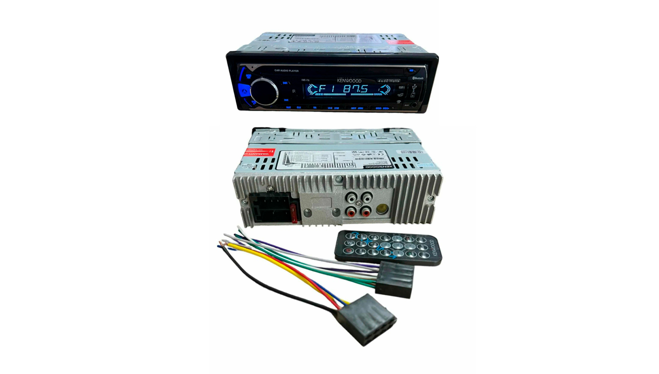 Автомагнитола (магнитофон) 1din (USB/BT/SD/FM/AUX/MP3) KWD-X16 KENWOOD