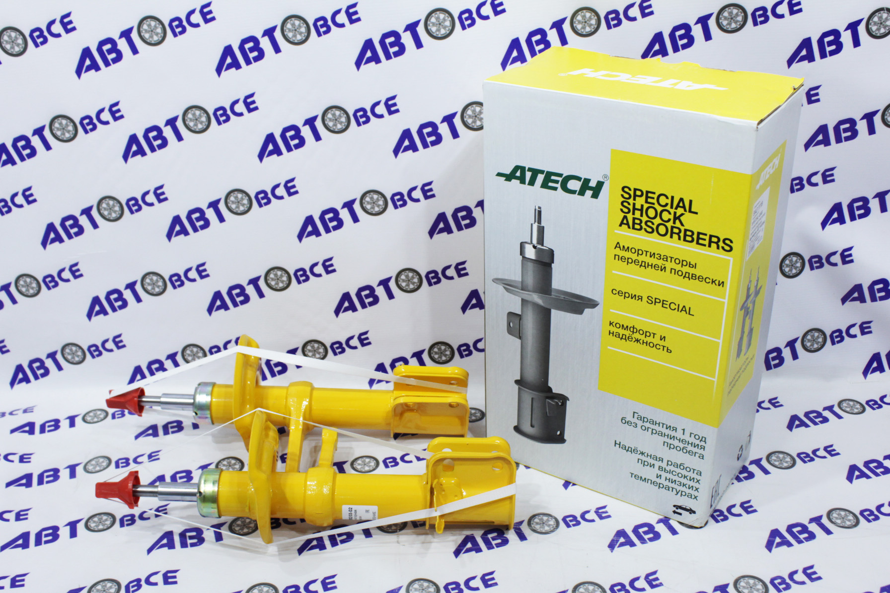 Амортизатор передний (стойка в сборе) (комплект 2шт) ВАЗ-1119 (газомасляный) ATECH