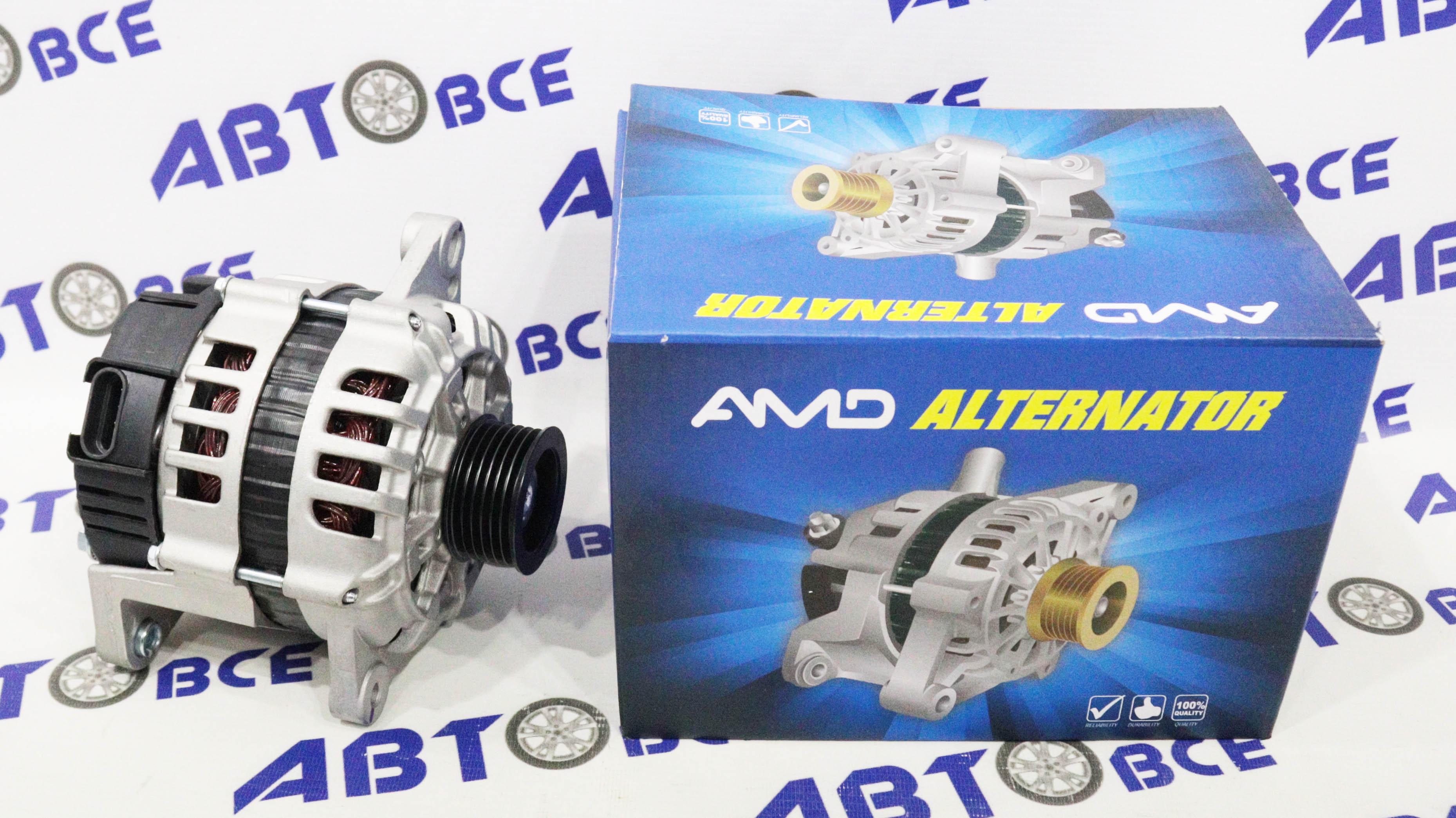 Генератор Lacetti 1.4-1.6 (разъем 3 контакта) 85А AMD