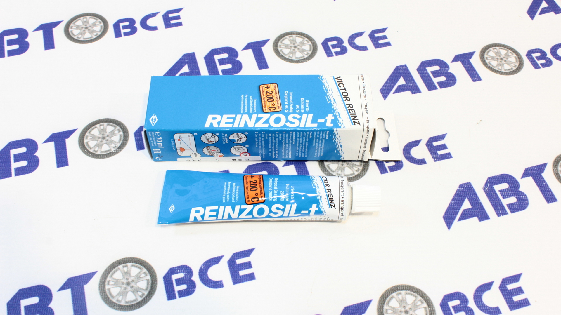 Герметик REINZOSIL-t высокотемпературный -50C до +200С (70мл) прозрачный VICTOR REINZ