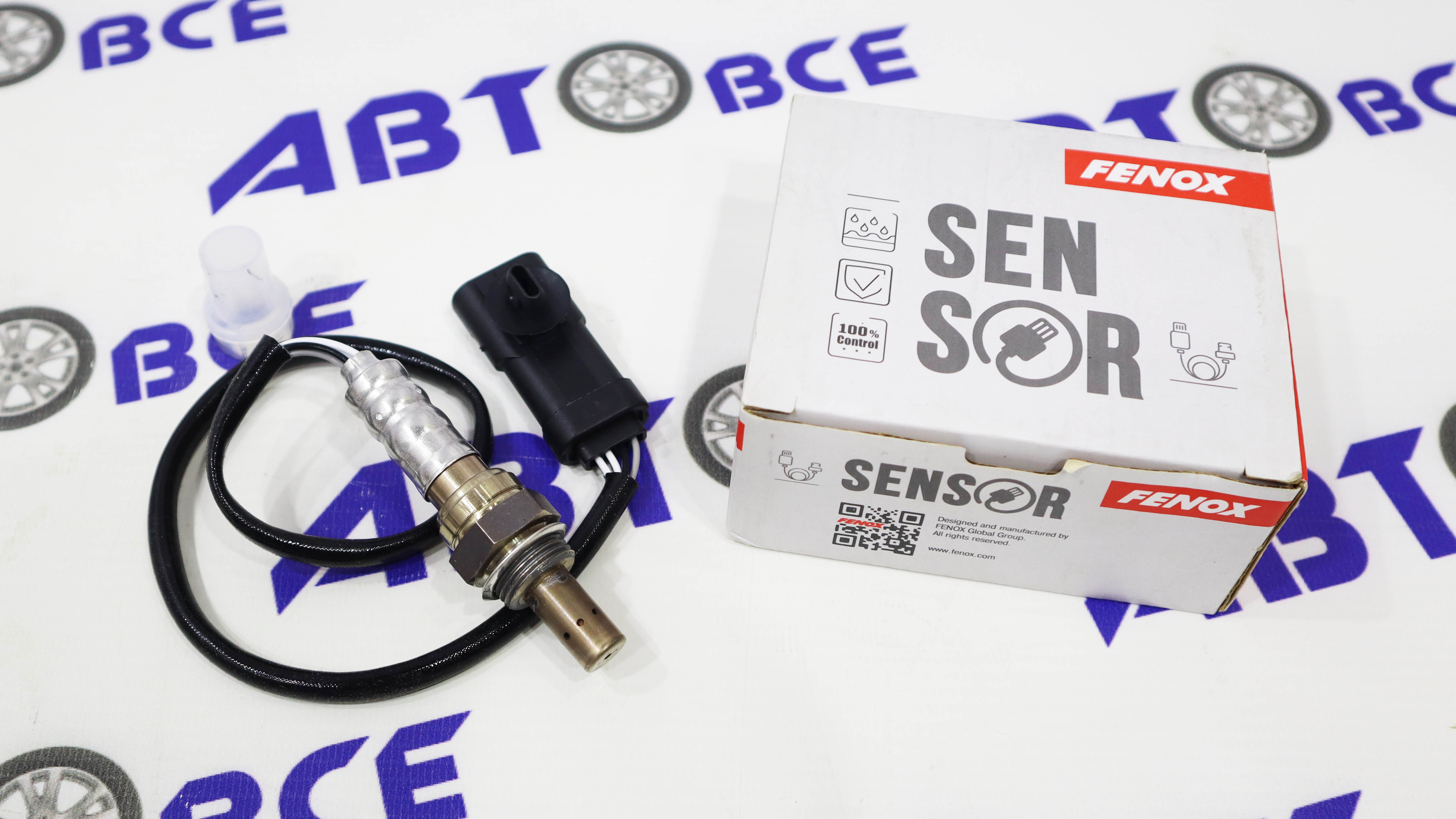 Датчик кислорода (лямбдазонд) (4 контакта) Logan,Largus (плоский разъем) до катализатора FENOX