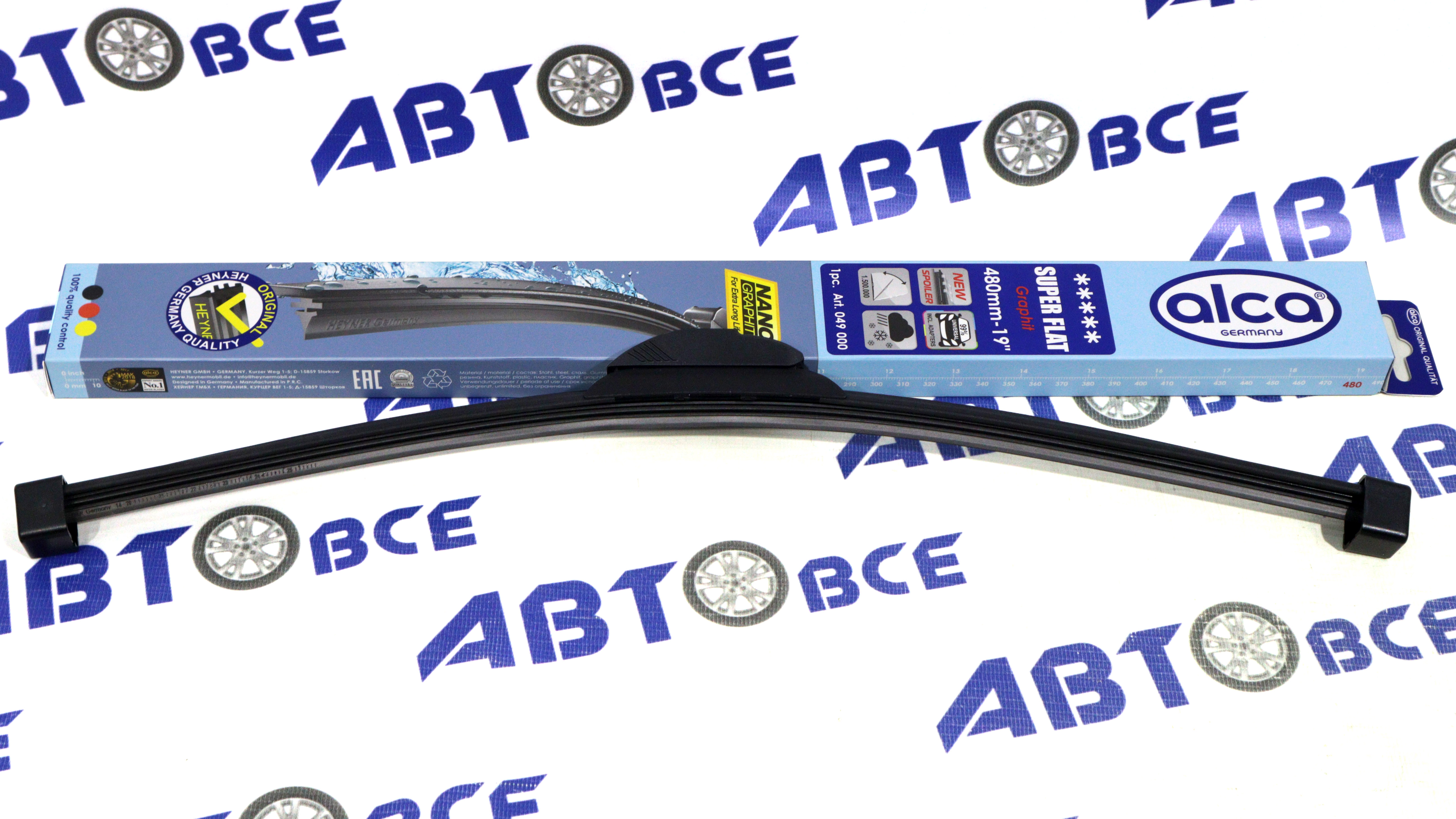 Дворник - щетка стеклоочистителя ALCA SUPER FLAT - бескаркасная 