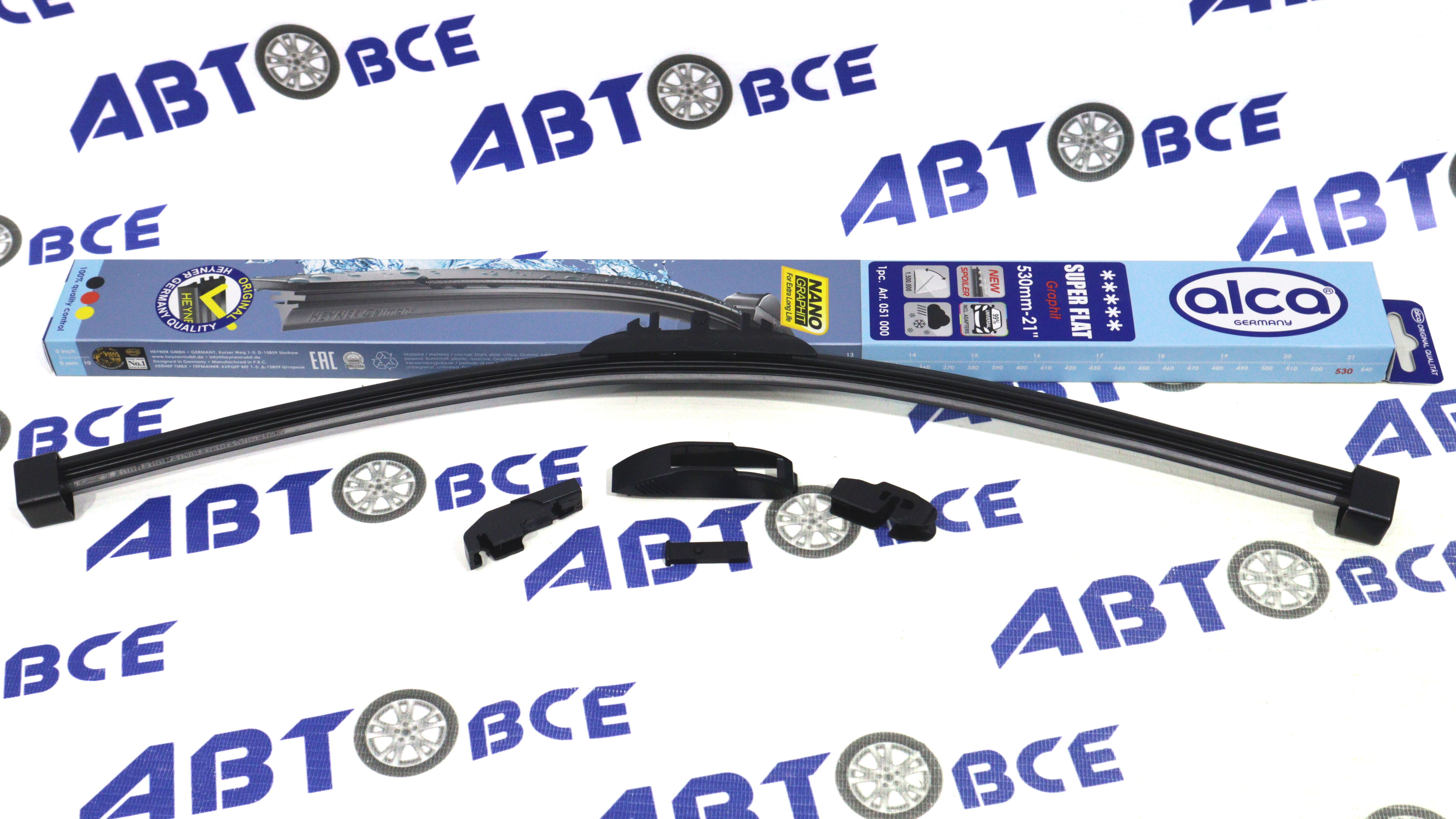 Дворник - щетка стеклоочистителя ALCA SUPER FLAT - бескаркасная 