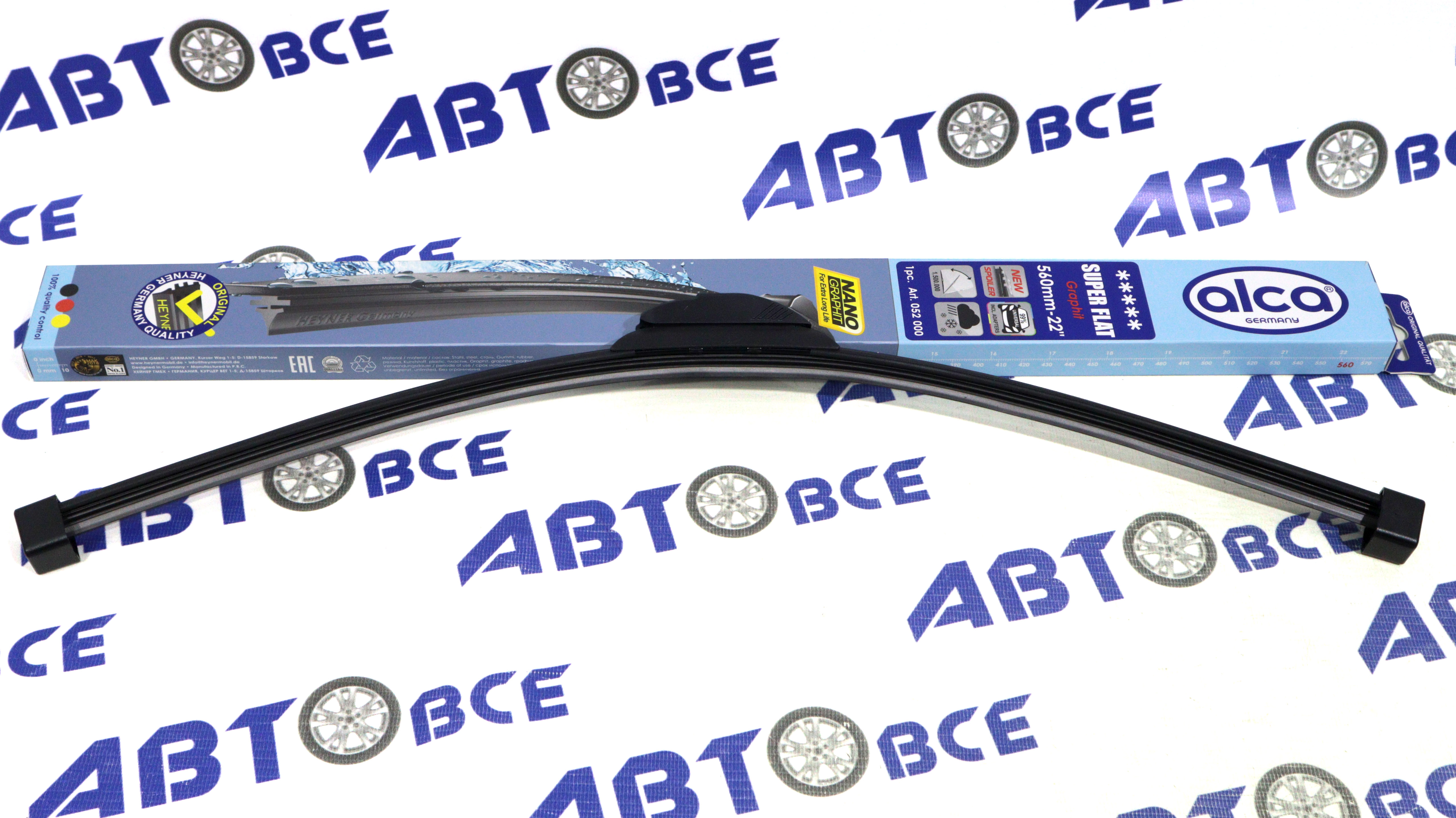 Дворник - щетка стеклоочистителя ALCA SUPER FLAT - бескаркасная 