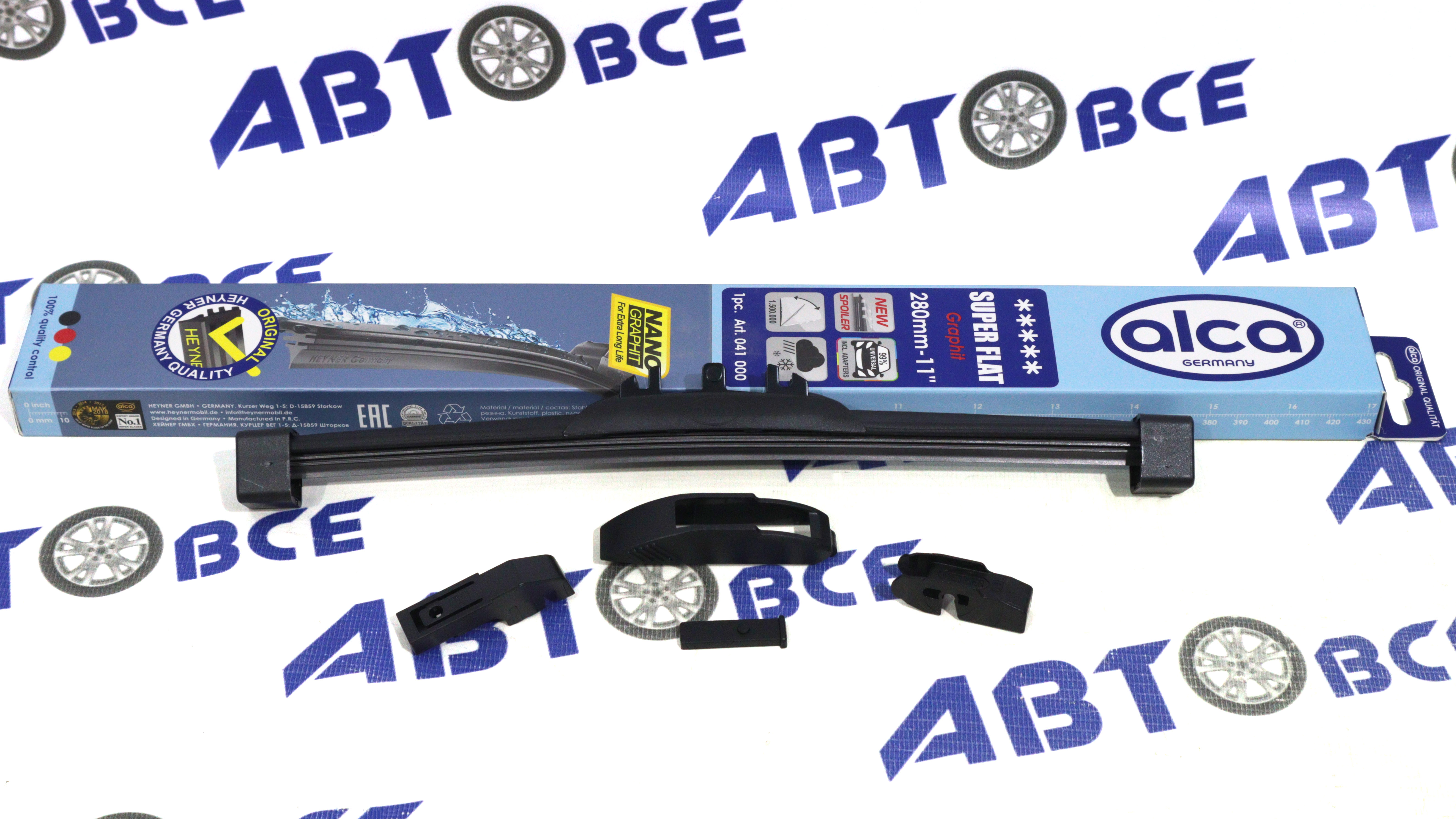 Дворник - щетка стеклоочистителя ALCA SUPER FLAT - бескаркасная 
