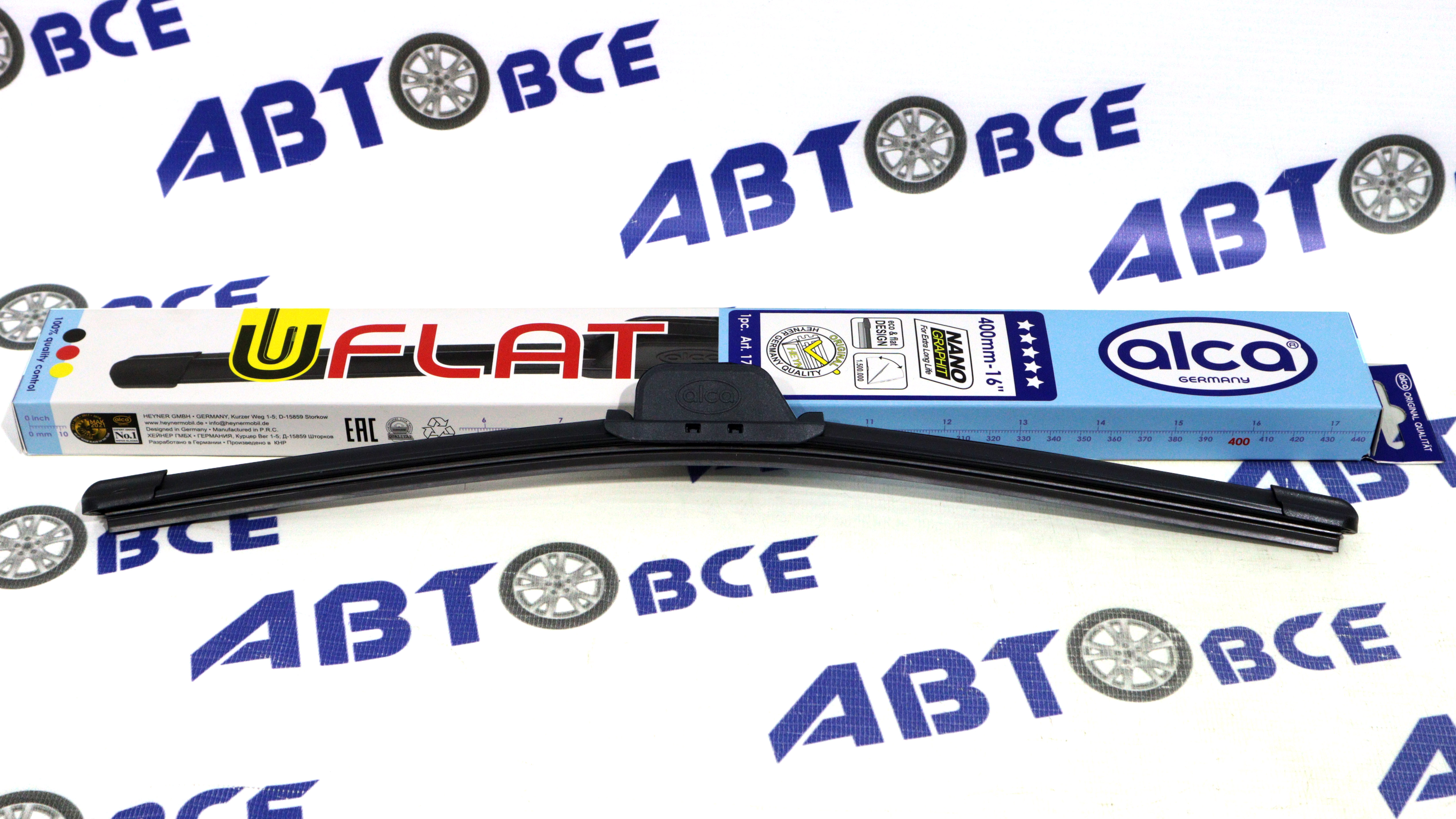 Дворник - щетка стеклоочистителя ALCA U-FLAT - бескаркасная 