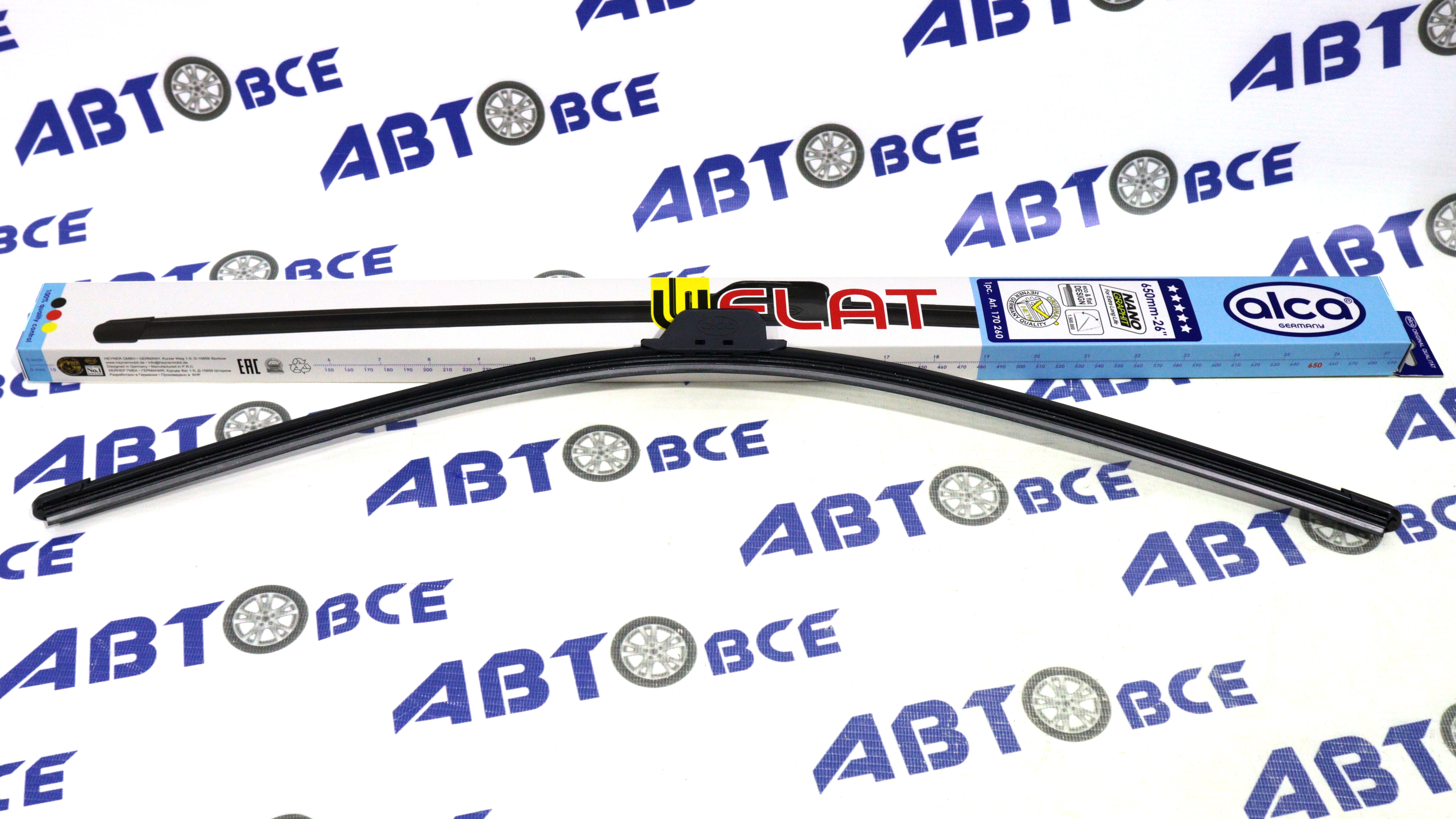 Дворник - щетка стеклоочистителя ALCA U-FLAT - бескаркасная 