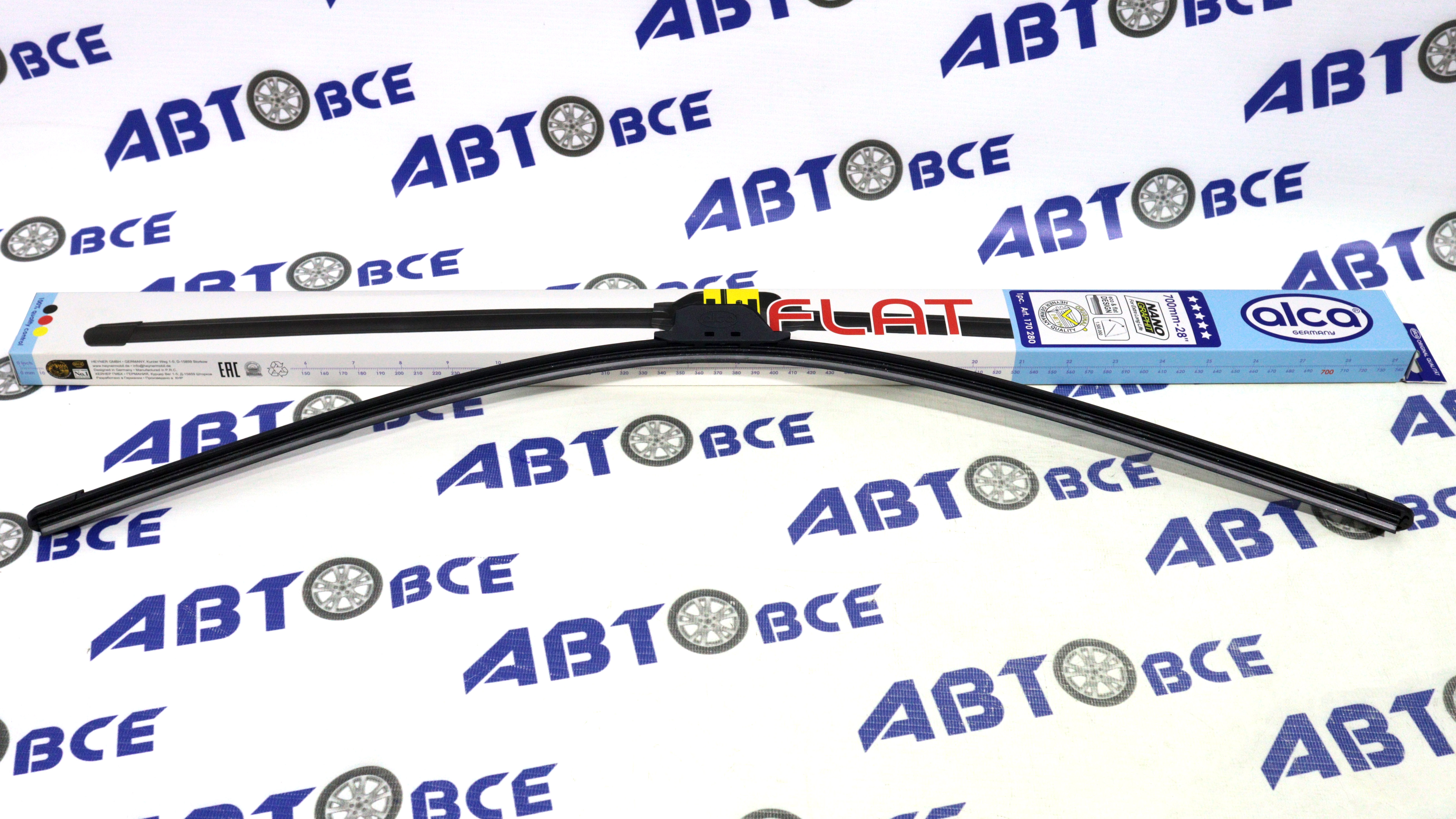 Дворник - щетка стеклоочистителя ALCA U-FLAT - бескаркасная 