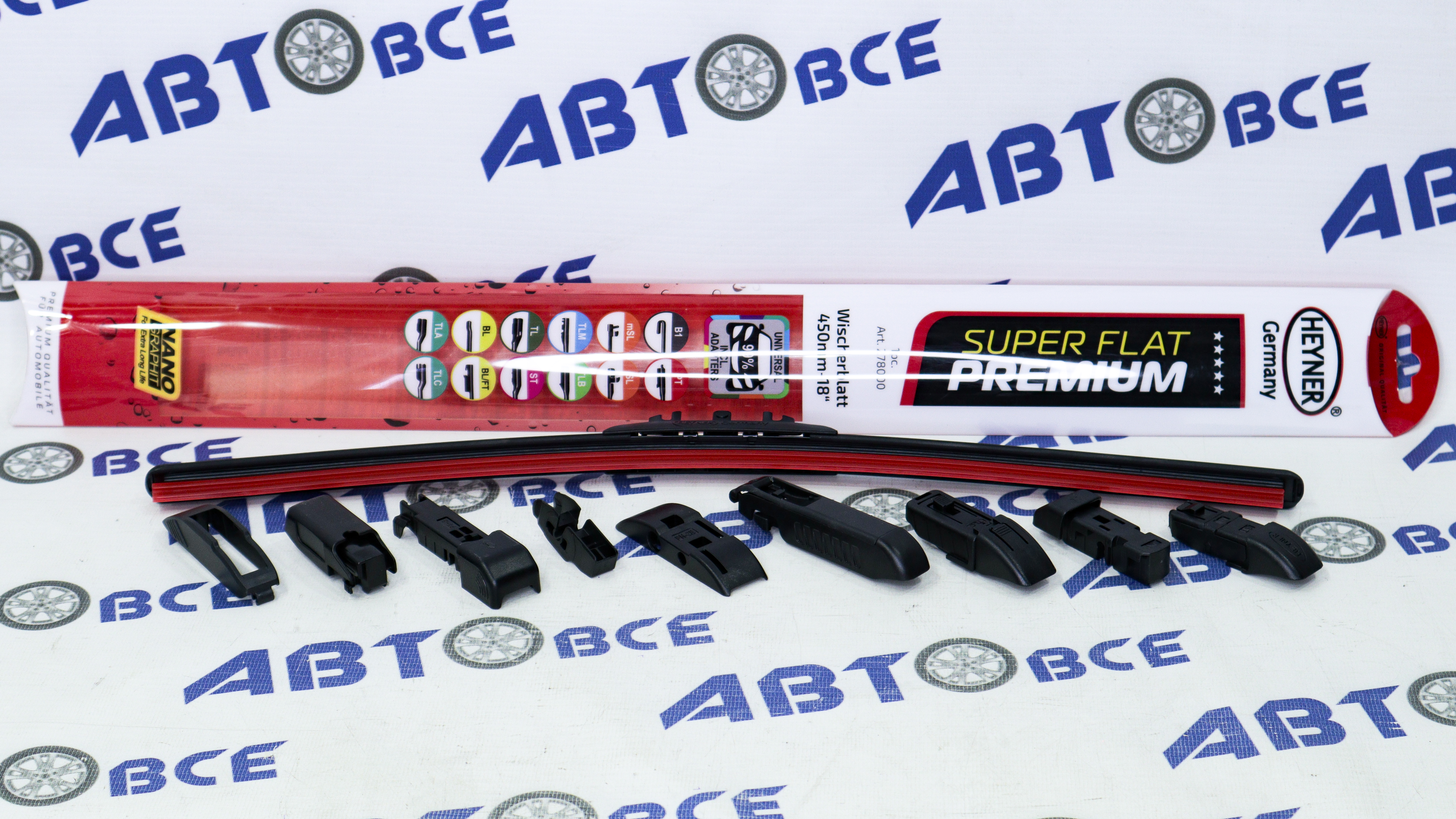 Дворник - щетка стеклоочистителя HEYNER SUPER FLAT PREMIUM - бескаркасная 