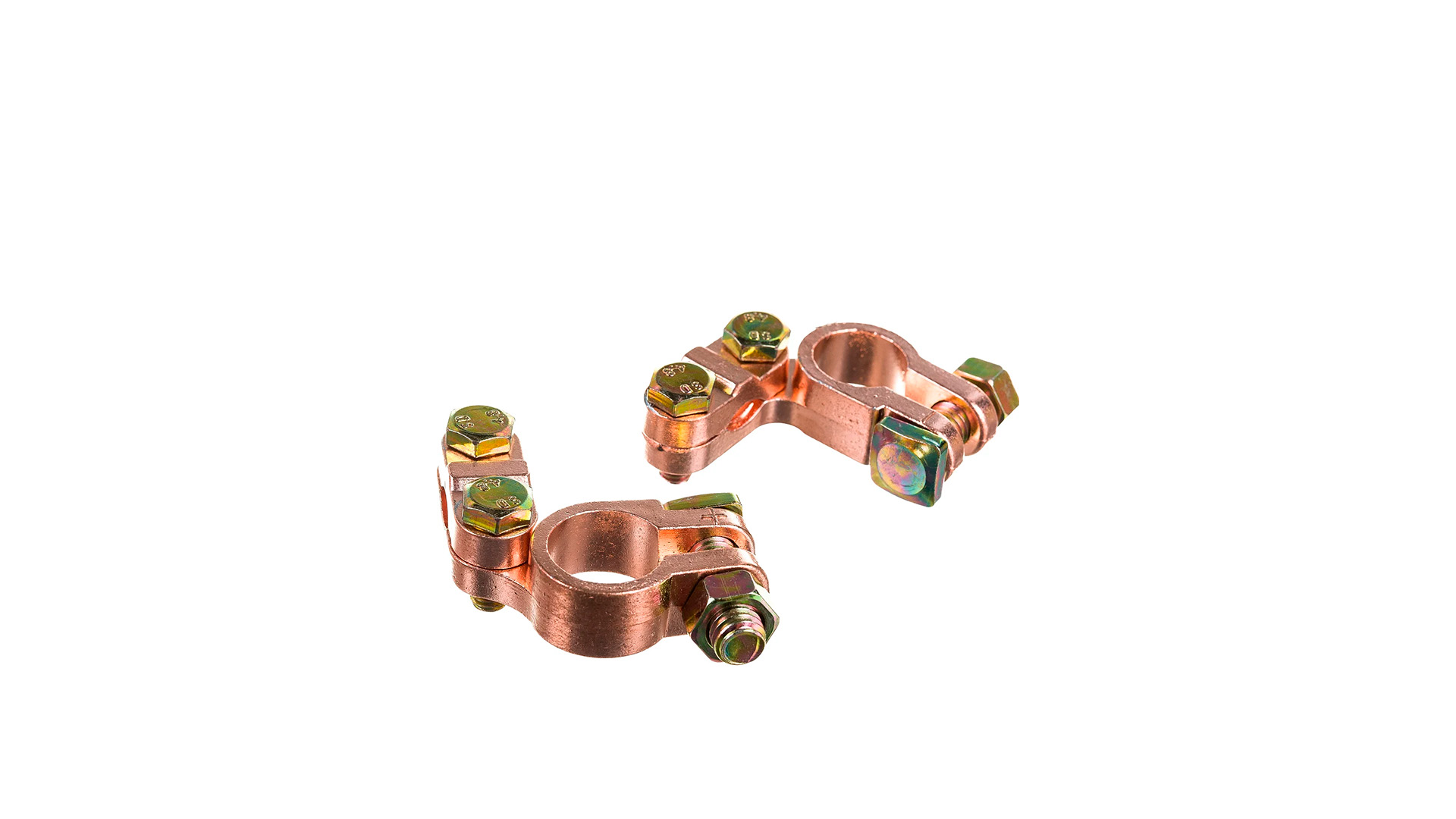 Клемма АКБ (аккумулятора) Евро с зажимом (комплект 2шт) GENERAL TECHNOLOGIES