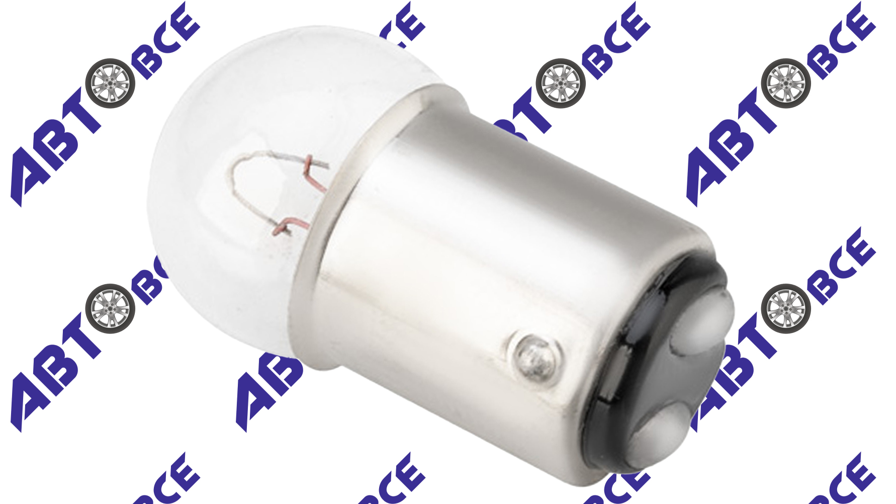 Автолампа R10W (1156) BA15d 12V 2-конт 10W 125Лм SKYWAY СПУТНИК 2900К Теплый, коробка min10