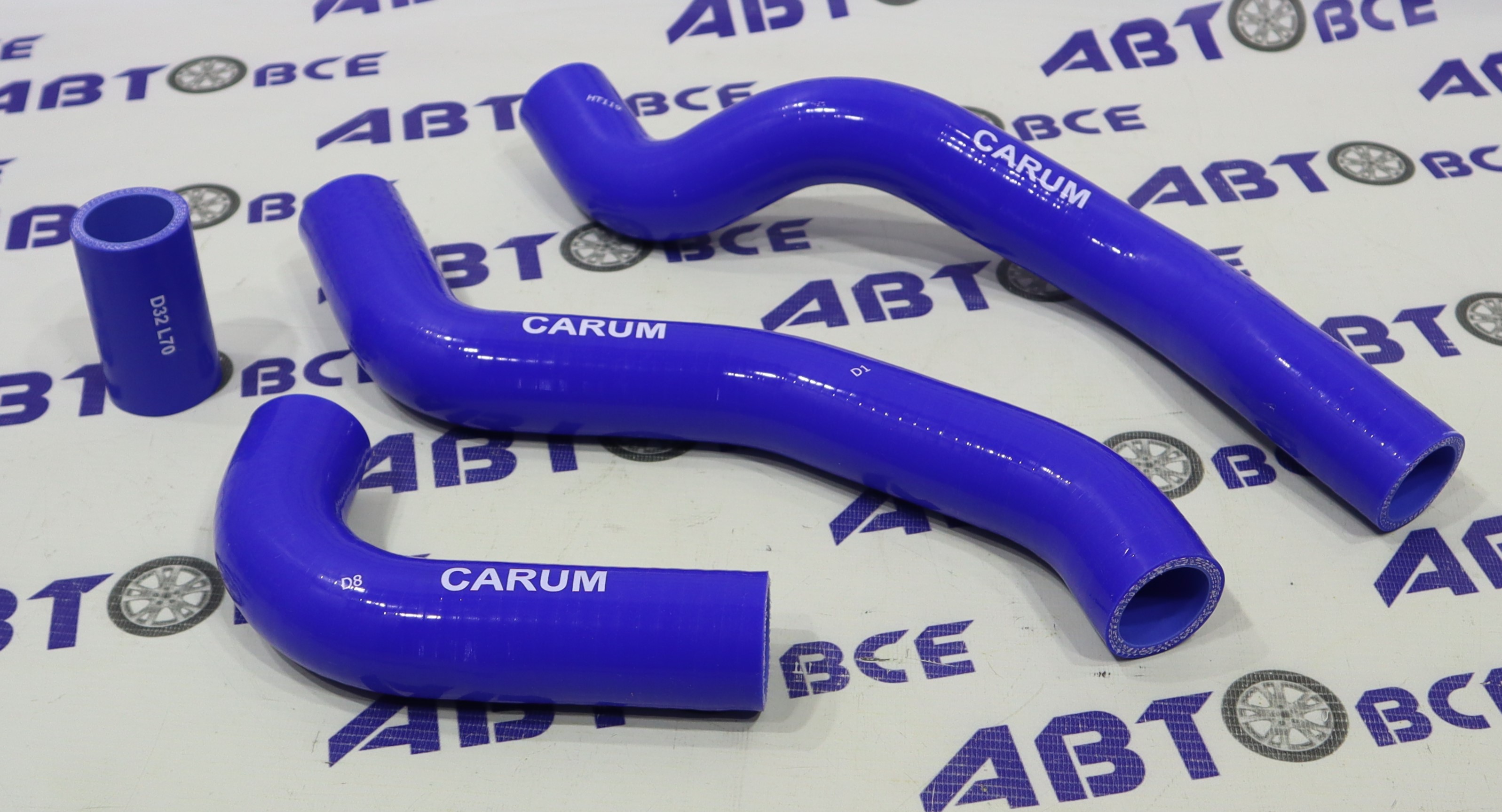 Патрубки радиатора ВАЗ-21082-099-14-15 (инж..)4-х слойные(.силикон) (комплект 4шт) CARUM