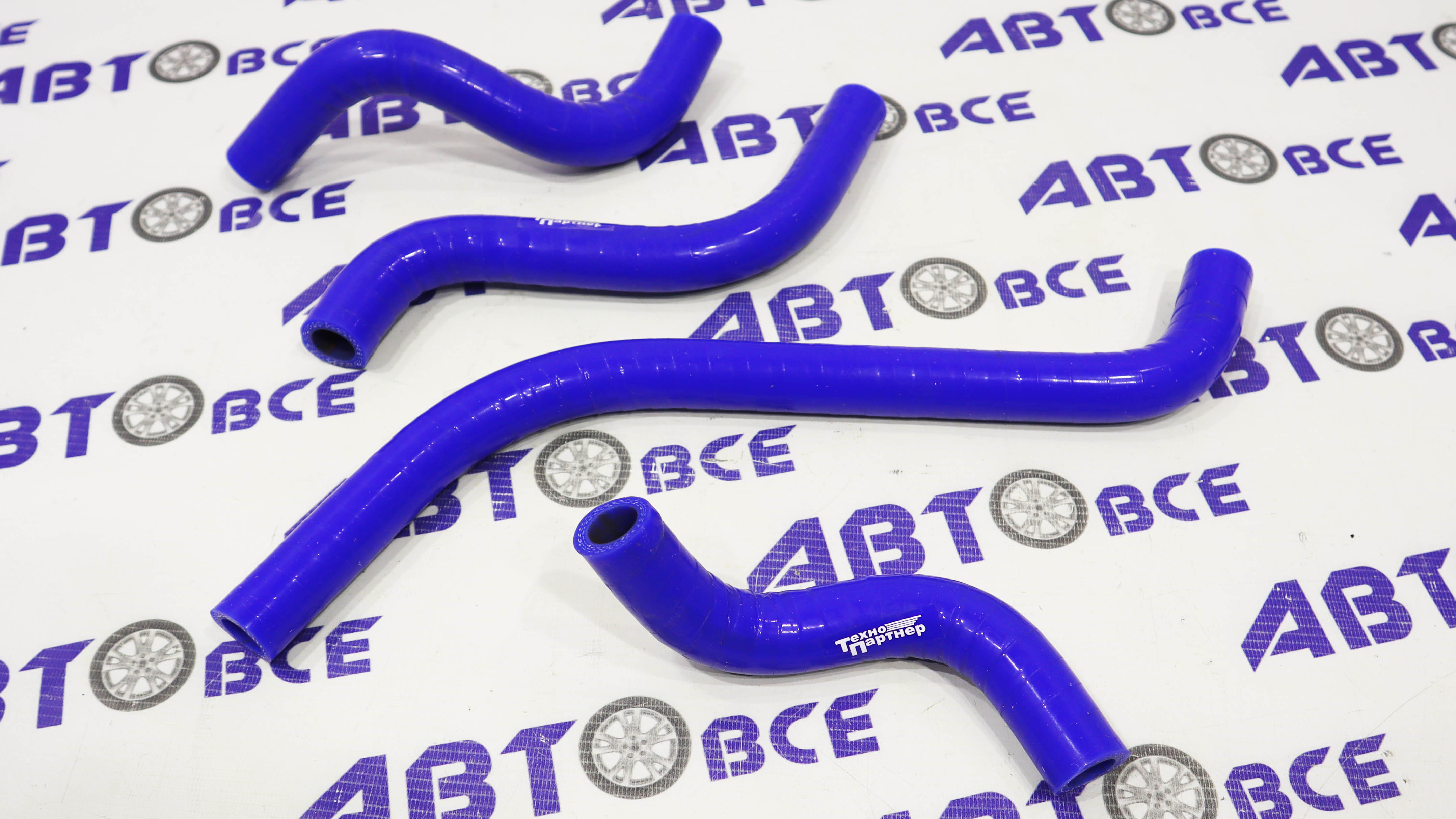 Патрубки печки отопителя (комплект 4шт) ВАЗ-2108-2109-21099 карбюраторн (4-х слойные) силикон Технопартнёр