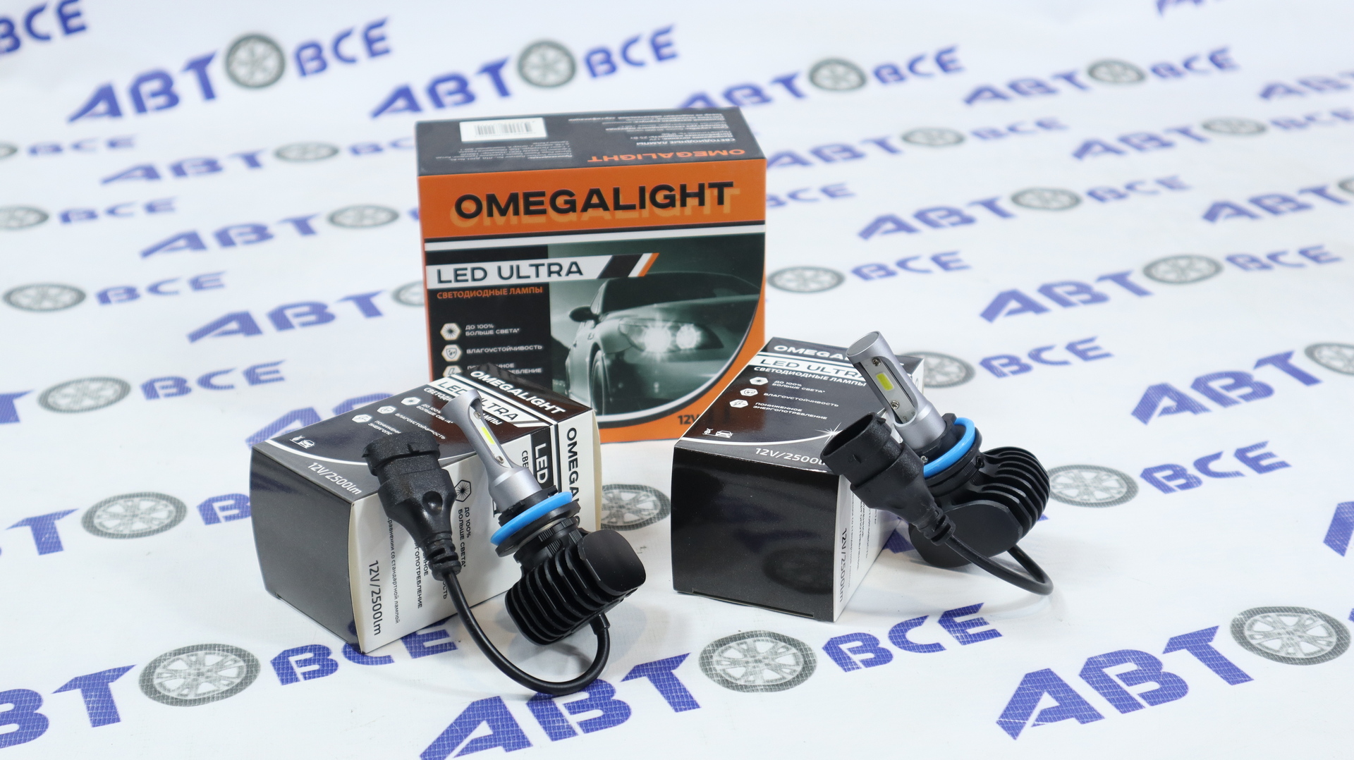 Лампа фары LED - диодная H8/H9/H11 Ultra  (комплект 2шт) OMEGA LIGHT