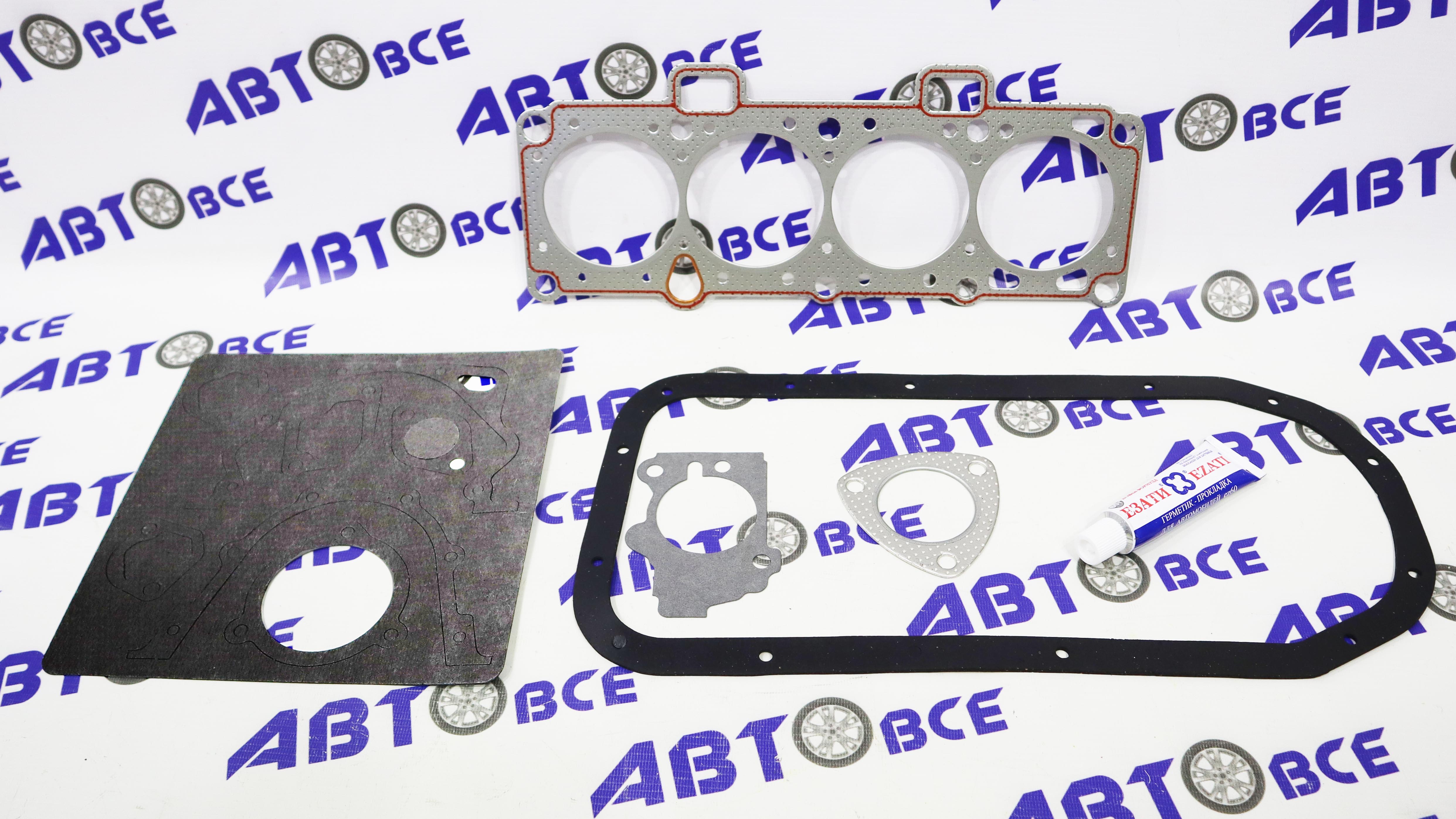 Набор прокладок двигателя (полный) 8V 1.6  (82.0) ВАЗ-2190 УЦЕНКА (в наборе нет прокл. коллектора и прокл. клапанной крышки) Езати