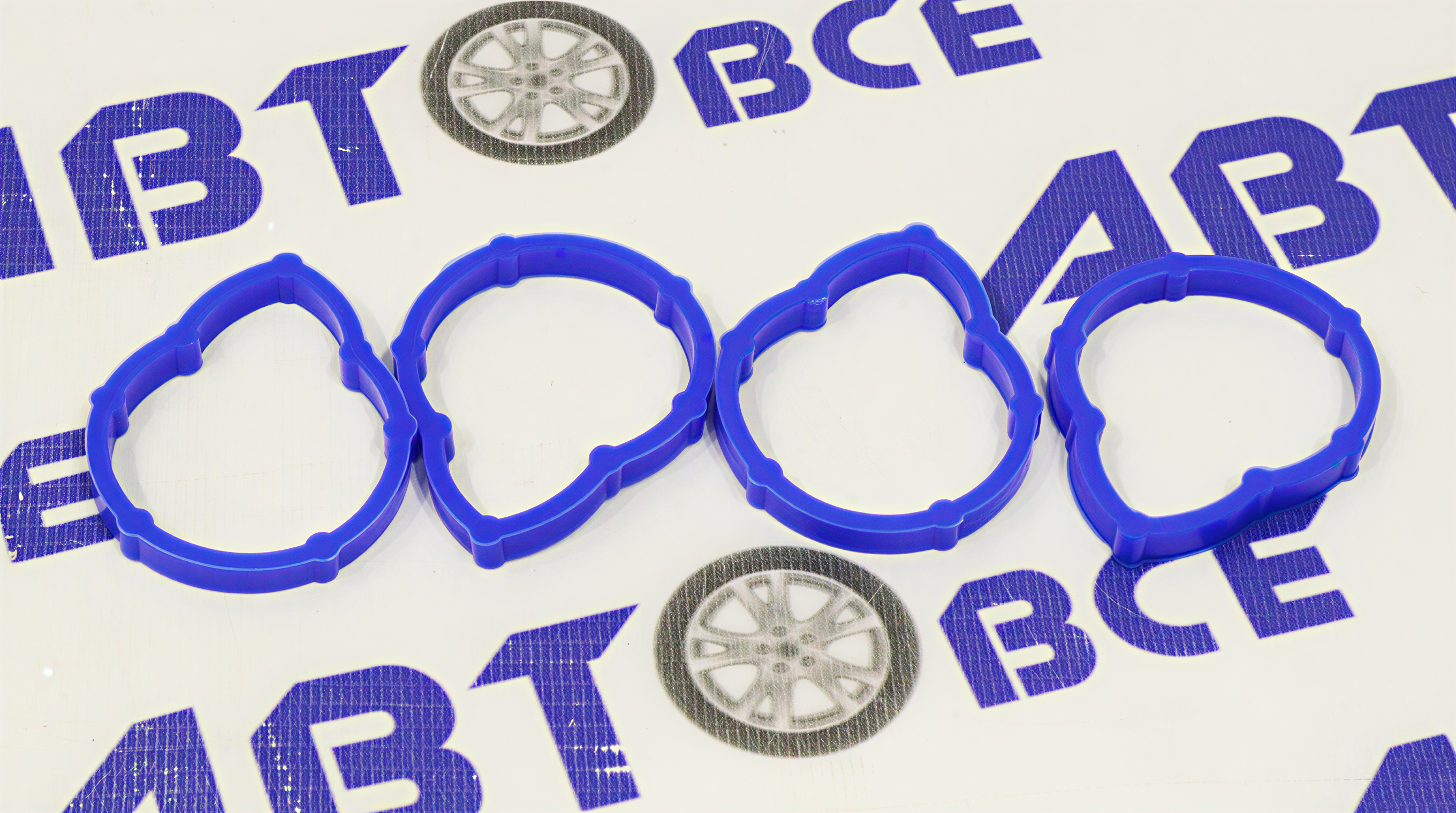 Прокладка впускного коллектора 8V Logan,Largus (комплект 4шт) КВАДРАТИС