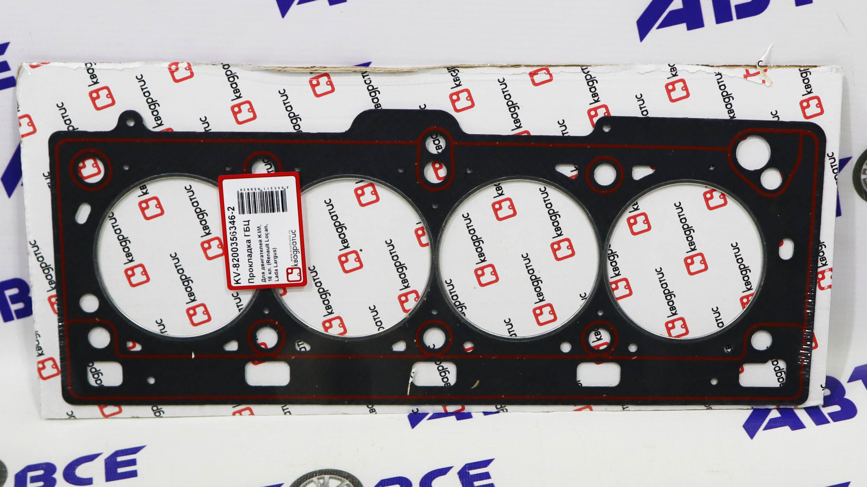 Прокладка ГБЦ Largus, Logan, Nissan Almera G15 1.6 16V (двигатель K4M,K4J) (с герметиком) КВАДРАТИС