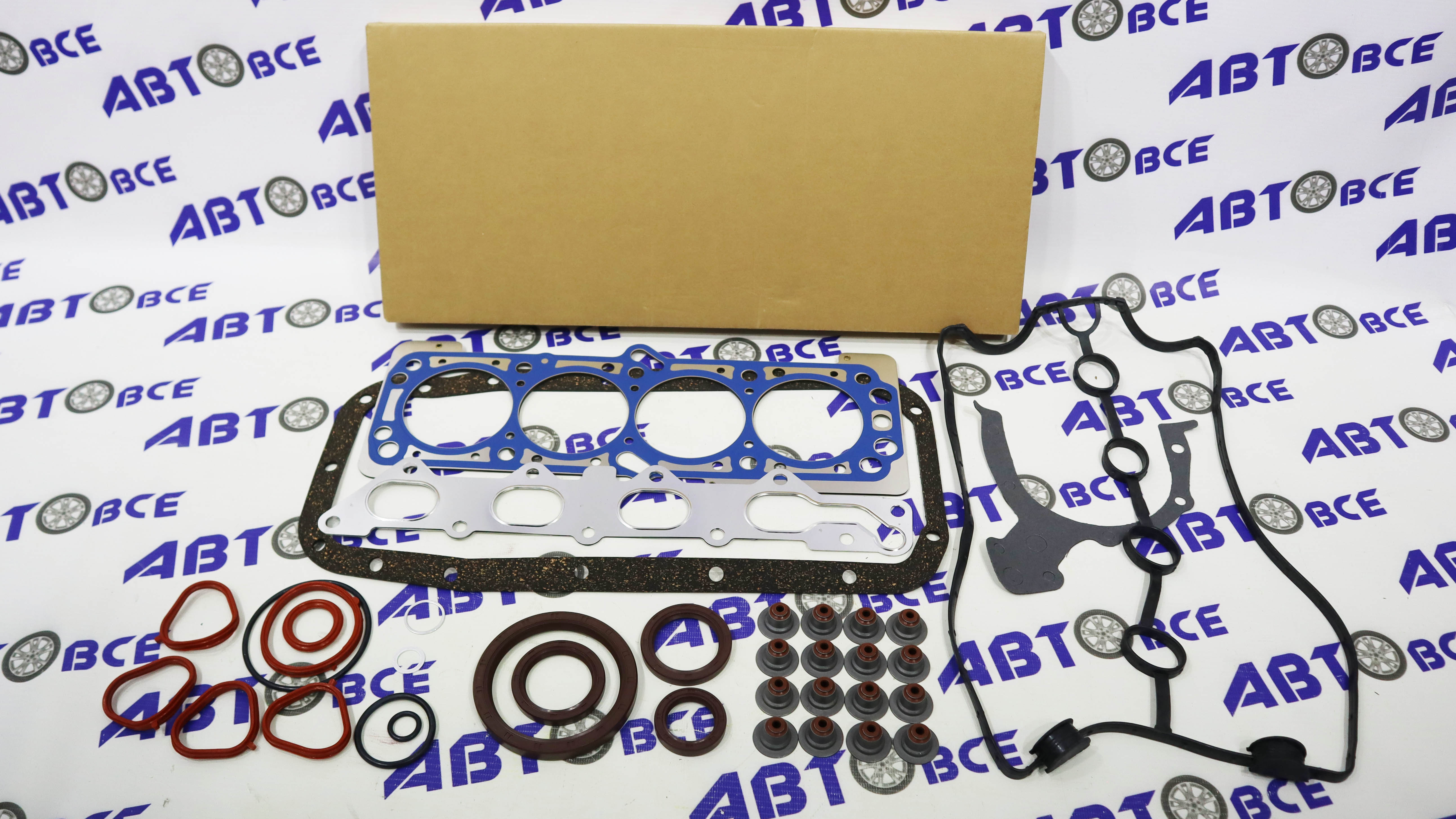 Набор прокладок двигателя (полный) Lacetti 1.4-1.6 Aveo 1.6(металл) NSP