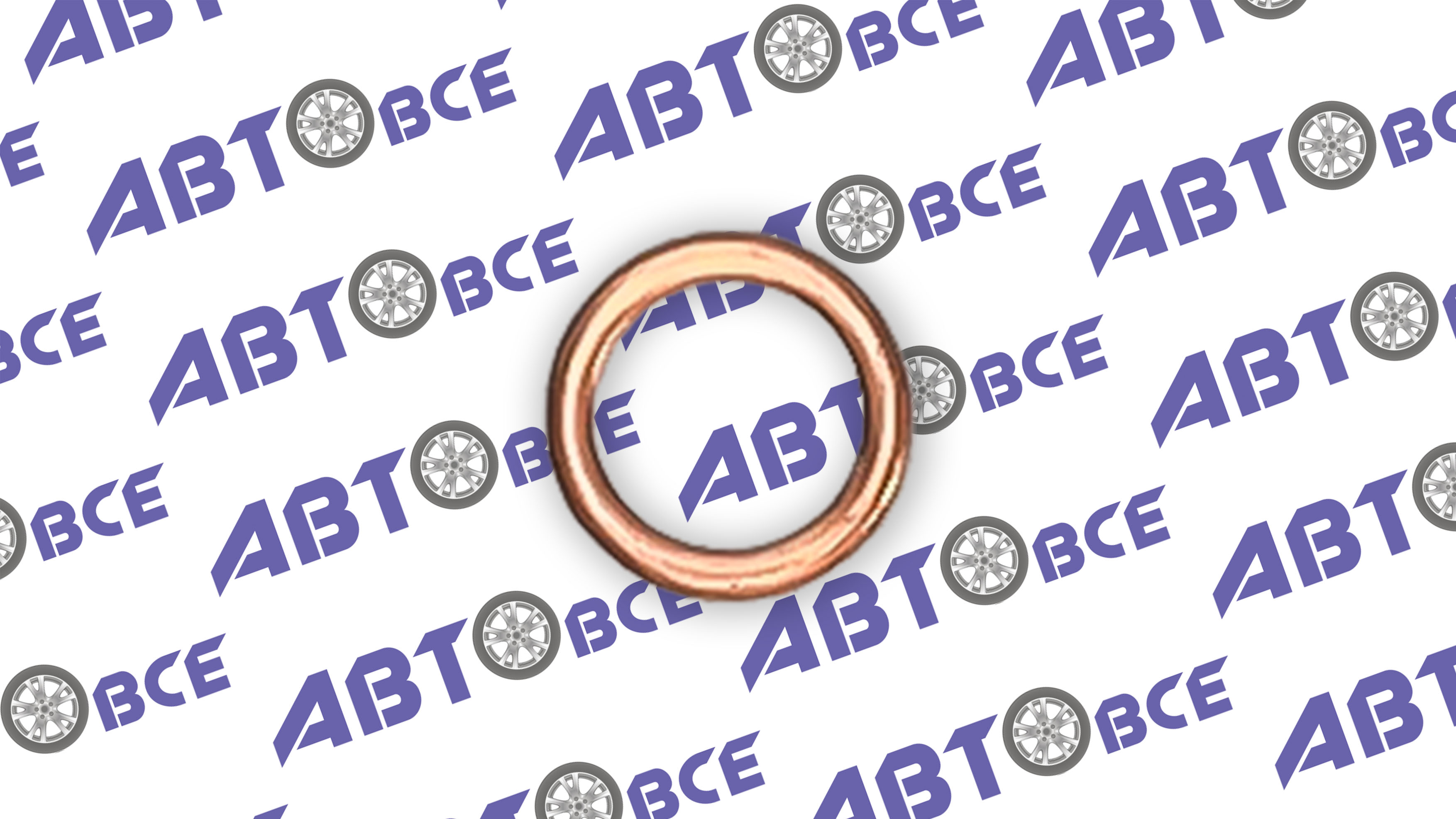 Прокладка сливной пробки поддона (картера) для HYUNDAI, BMW, VOLKSWAGEN (медь) КВАДРАТИС