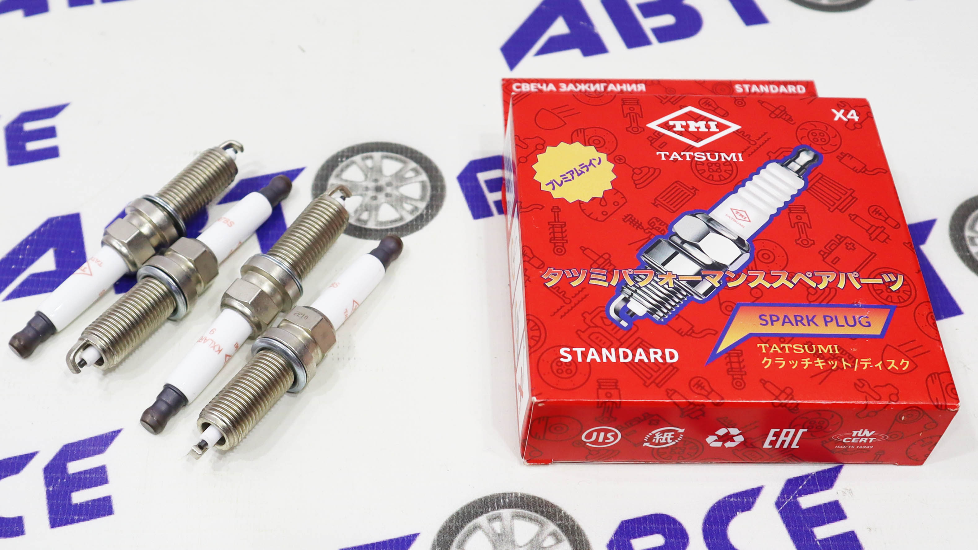 Свечи зажигания 16V D=14 Lada Xray (с 2015г) Renault Duster Megane (с 2015г) (аналог NGK 94951) (комплект 4шт) TATSUMI