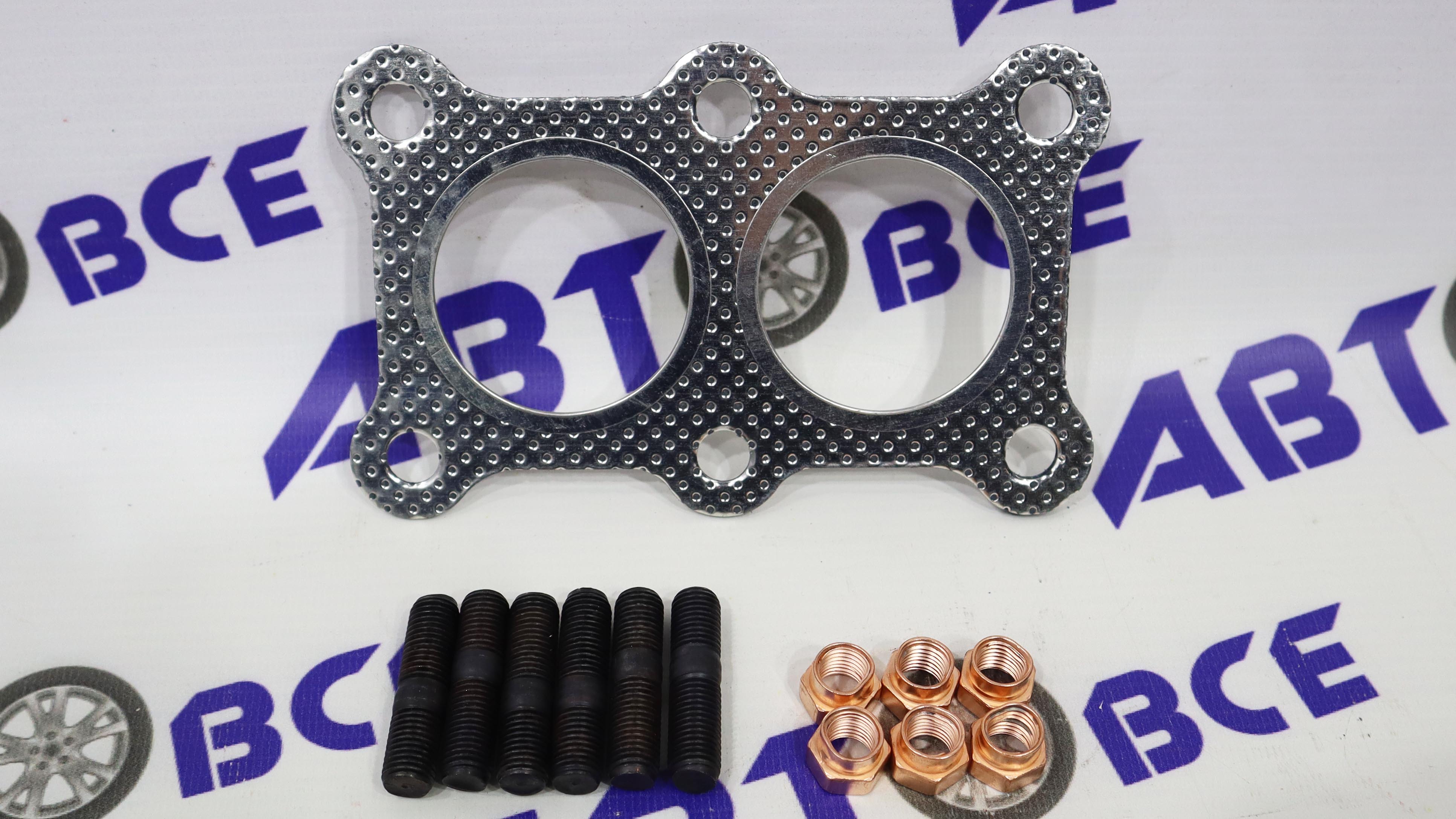 Шпилька крепления приемной трубы ВАЗ-2110-2112 16V (+гайки, прокладки) (комплект 6шт) CBD